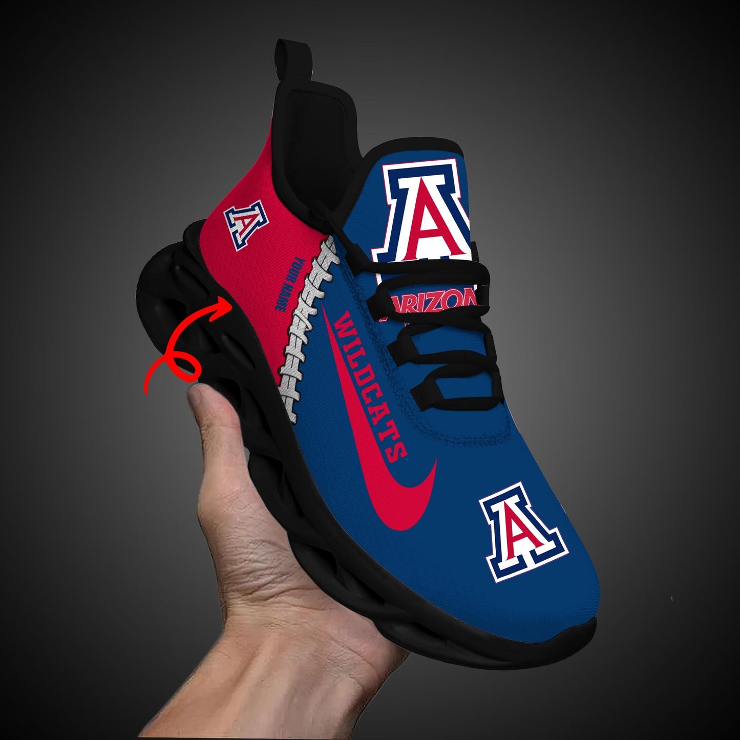Ideafootwear Arizona Wildcats Max Soul Shoes Sneakers For Men And Women 1