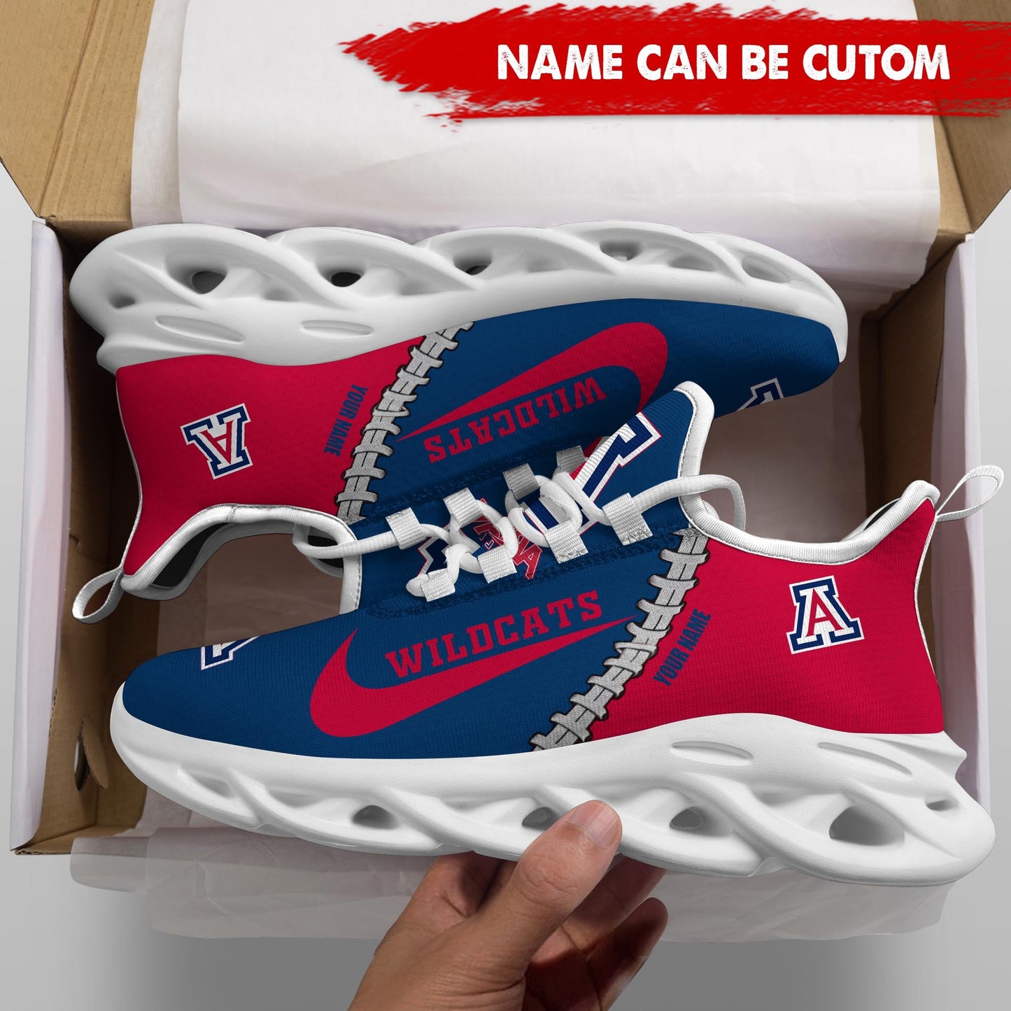 Ideafootwear Arizona Wildcats Max Soul Shoes Sneakers For Men And Women 1