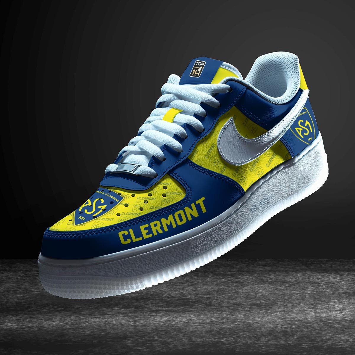 Ideafootwear ASM Clermont Auvergne Air Low-Top Sneakers Shoes For Men And Women 2
