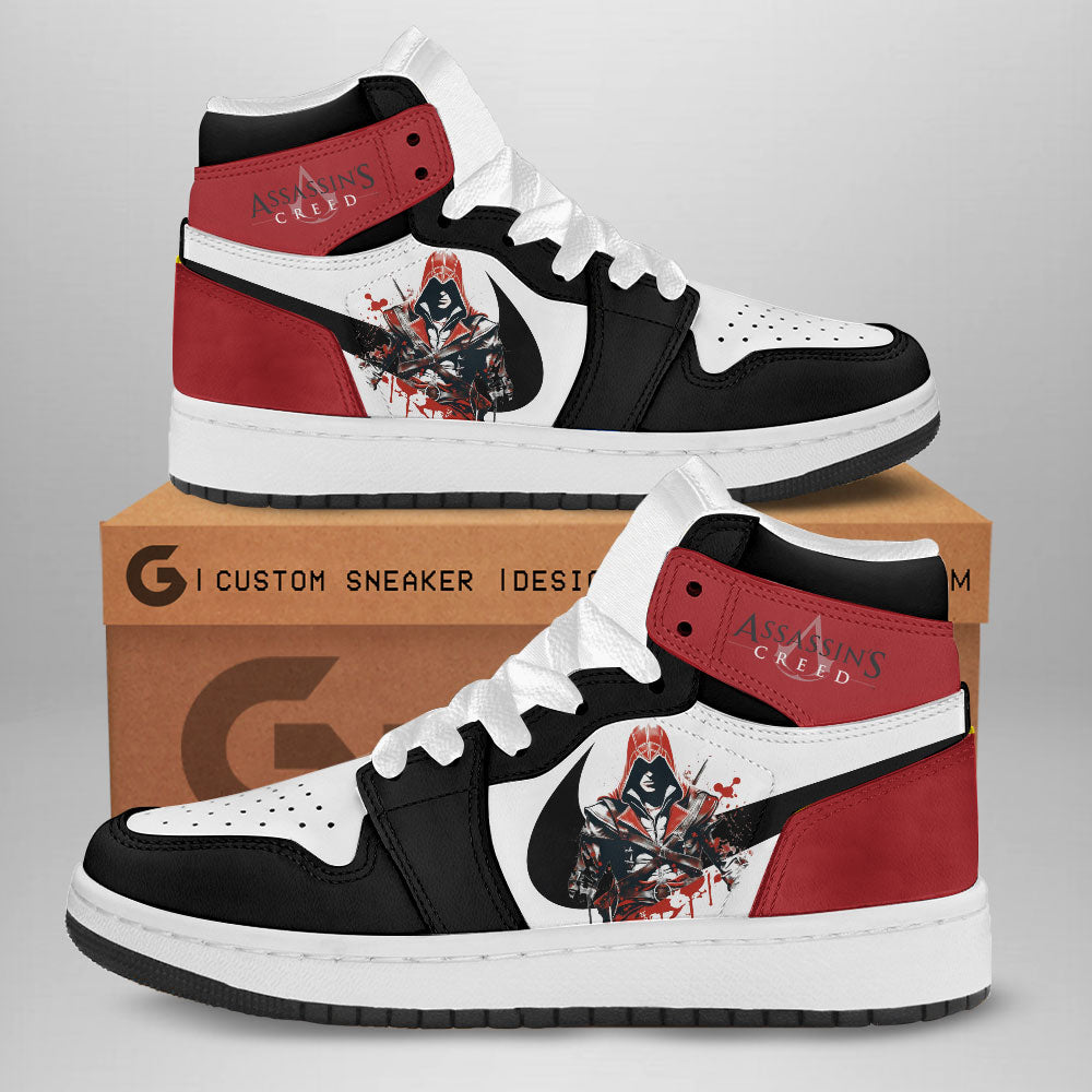 Ideafootwear Assassin's Creed AJ1 High Sneakers Shoes For Men And Women 1