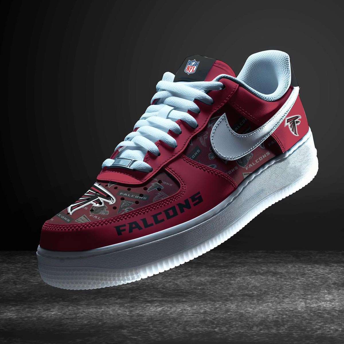 Ideafootwear Atlanta Falcons Air Low-Top Sneakers Shoes For Men And Women 7