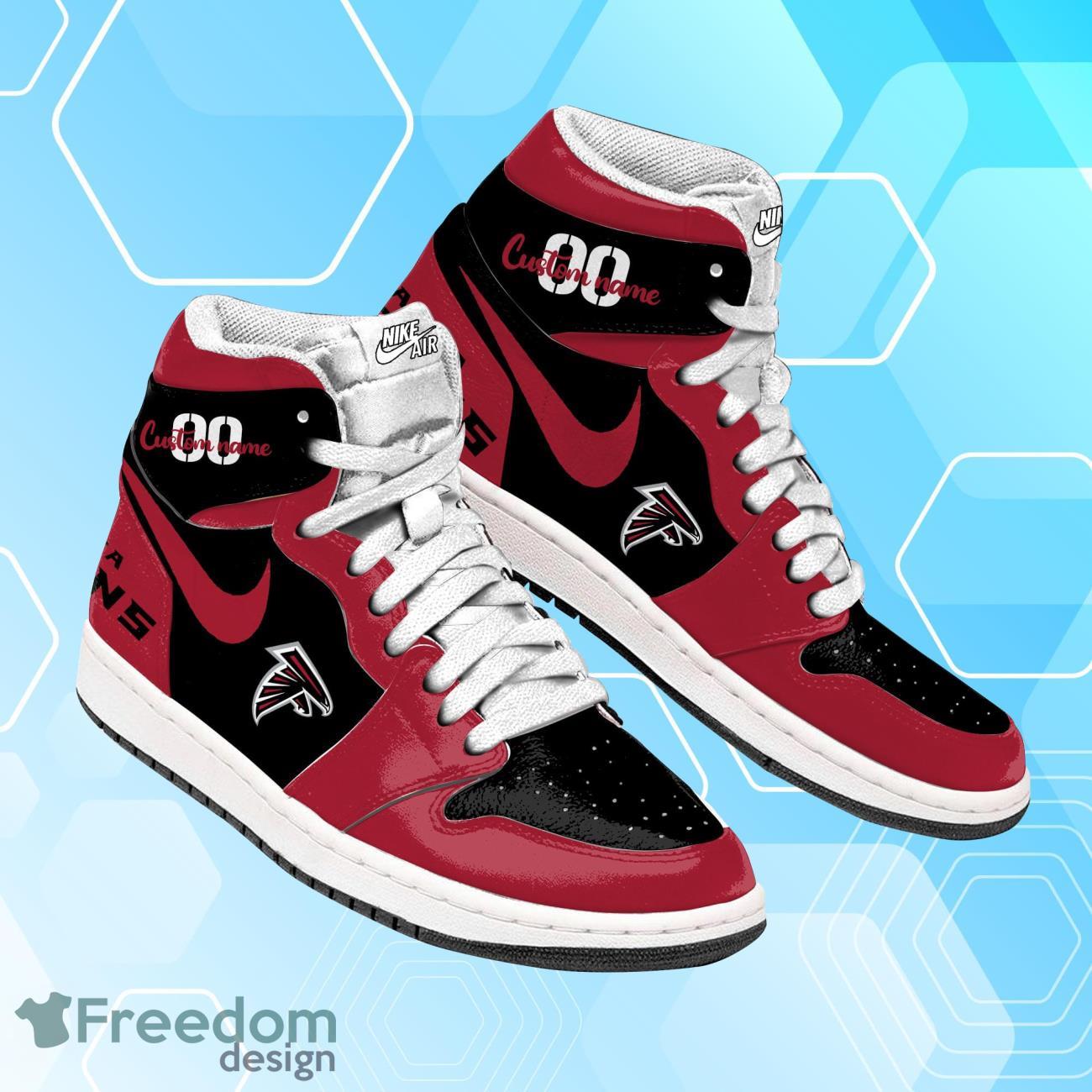 Ideafootwear Atlanta Falcons AJ1 High Sneakers Shoes For Men And Women 2