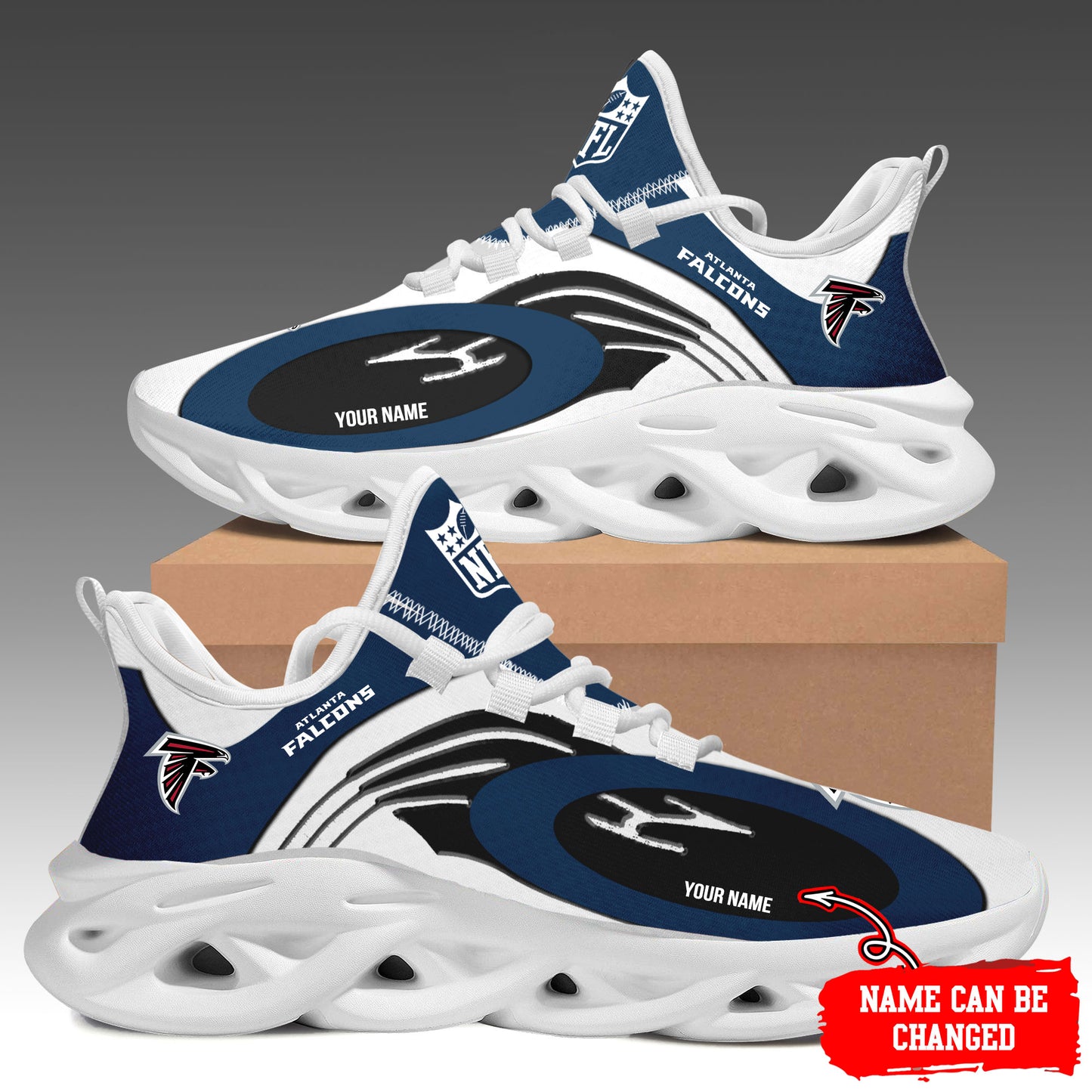 Ideafootwear Atlanta Falcons Max Soul Shoes Sneakers For Men And Women 37