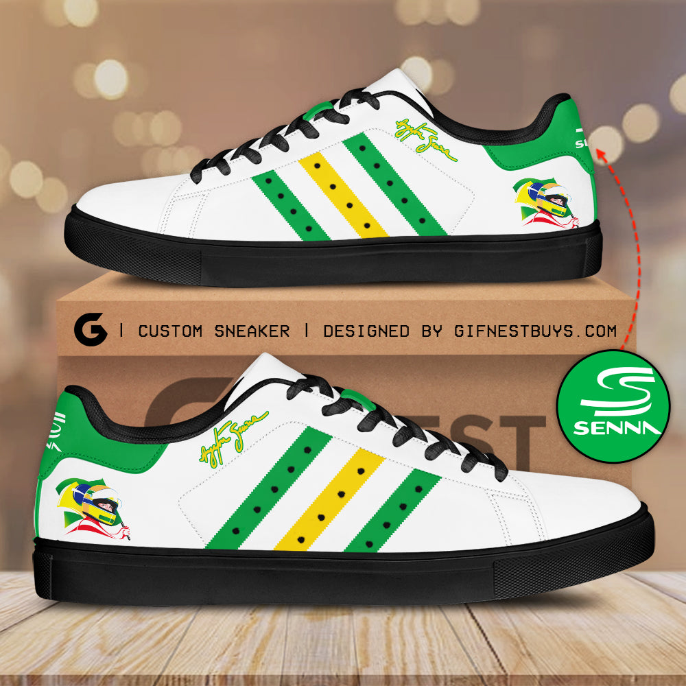 Ideafootwear Ayrton Senna Skate Stan Shoes Sneakes For Men And Women 2