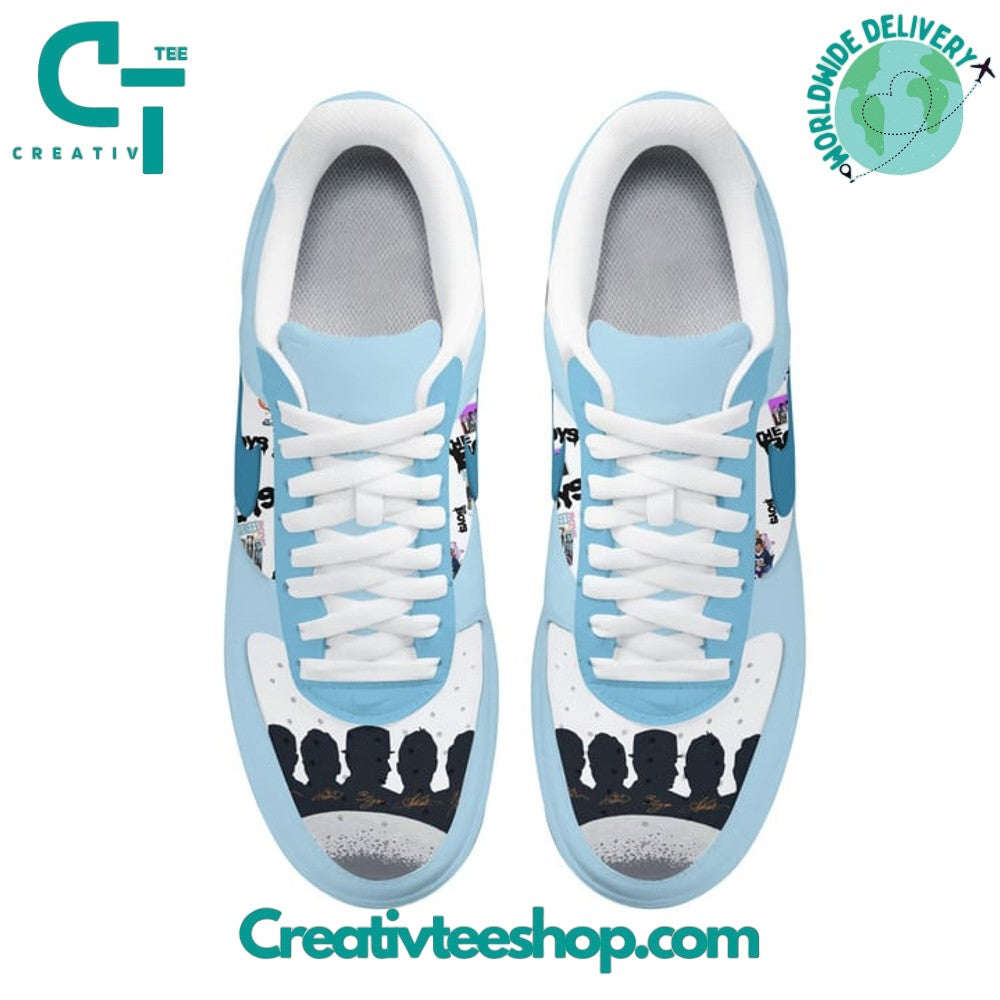 Ideafootwear Backstreet Boys Blue Air Low-Top Sneakers Shoes For Men And Women 1