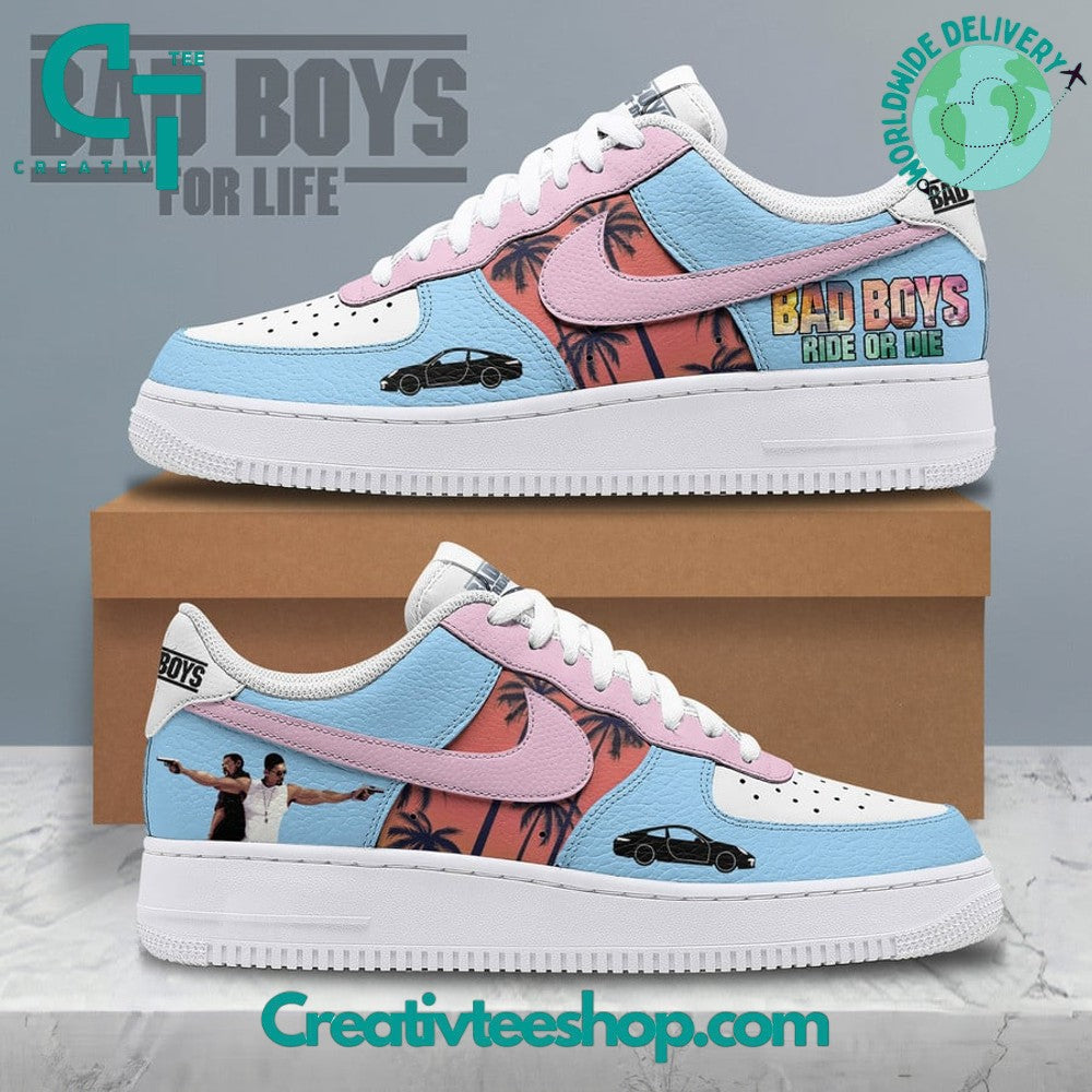 Ideafootwear Bad Boys Ride or Die Air Low-Top Sneakers Shoes For Men And Women 1