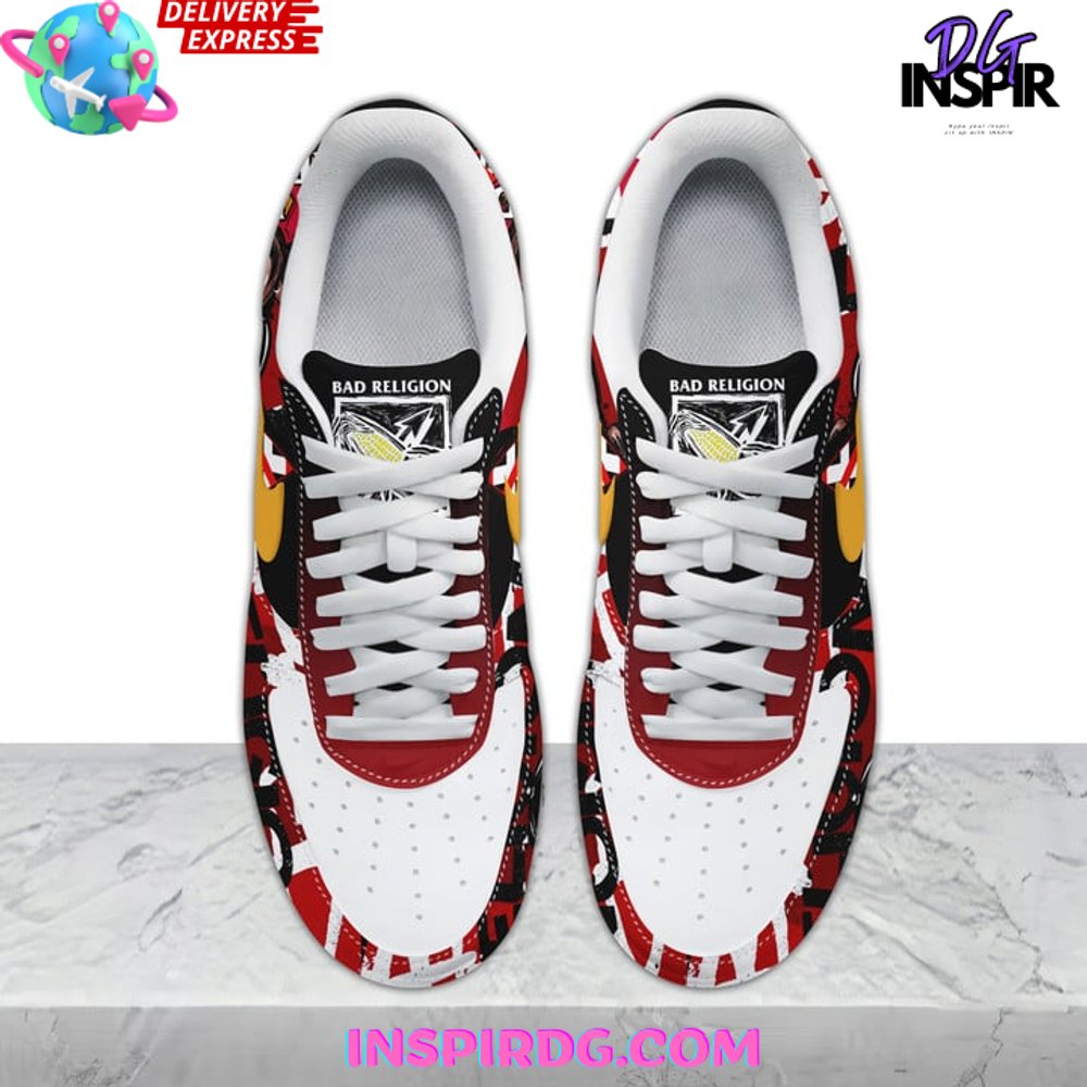 Ideafootwear Bad Religion Air Low-Top Sneakers Shoes For Men And Women 1