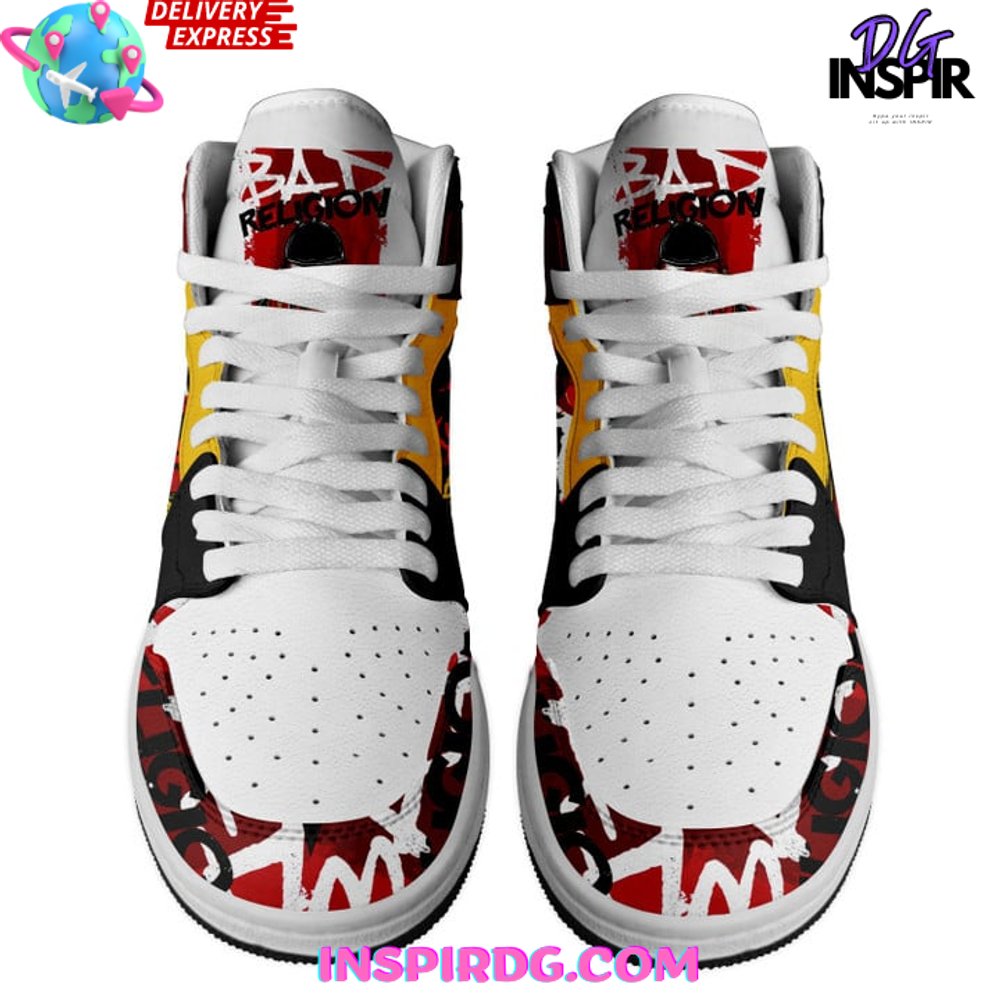 Ideafootwear Bad Religion AJ1 High Sneakers Shoes For Men And Women 2