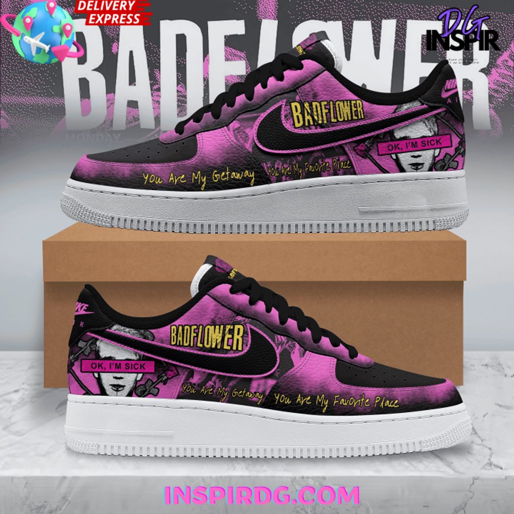 Ideafootwear Badflower Band Air Low-Top Sneakers Shoes For Men And Women 1