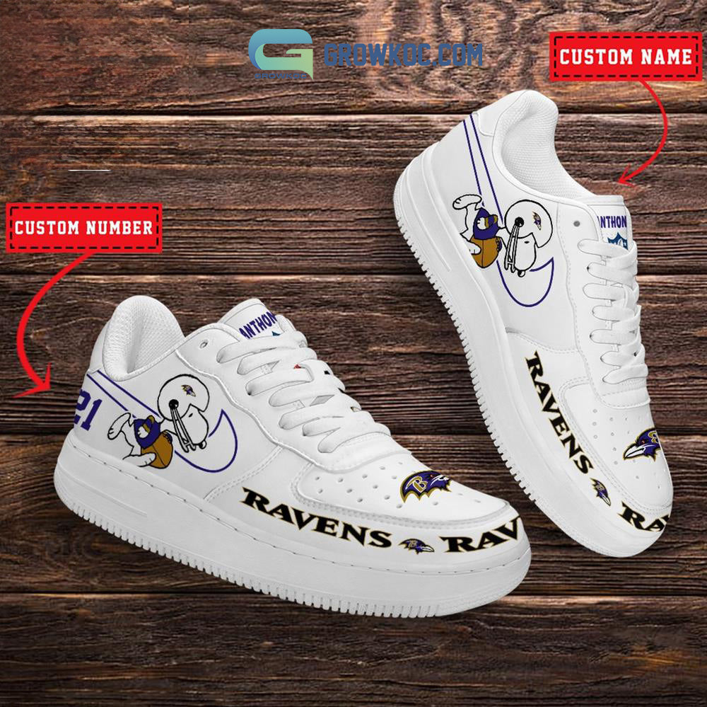 Ideafootwear Baltimore Ravens Air Low-Top Sneakers Shoes For Men And Women 2