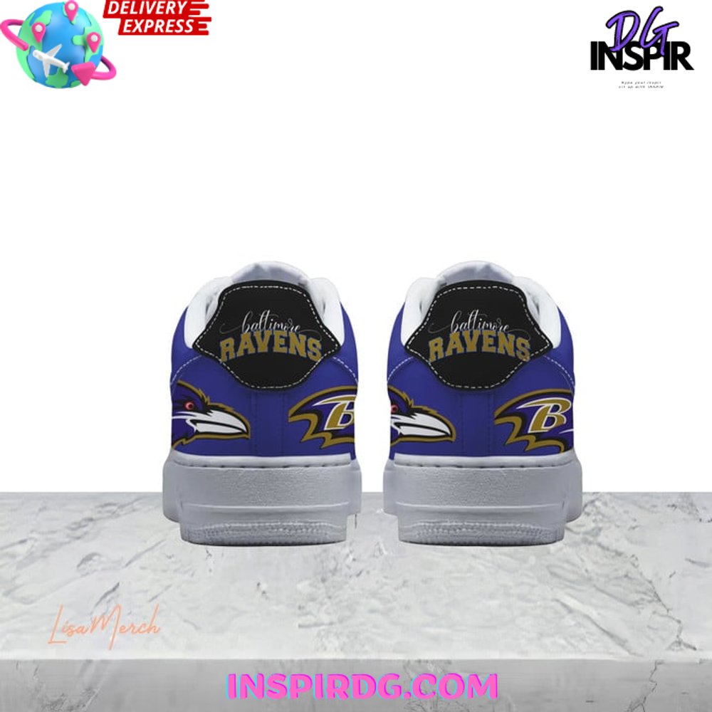 Ideafootwear Baltimore Ravens Air Low-Top Sneakers Shoes For Men And Women 7
