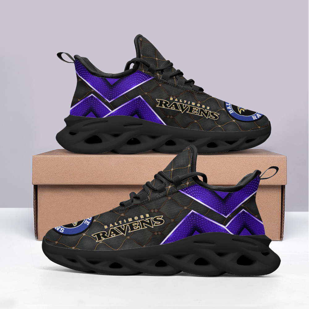 Ideafootwear Baltimore Ravens Max Soul Shoes Sneakers For Men And Women 46