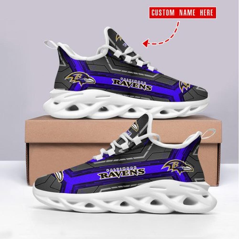Ideafootwear Baltimore Ravens Max Soul Shoes Sneakers For Men And Women 25