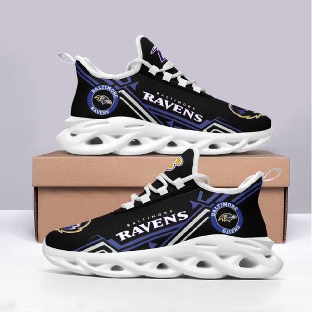 Ideafootwear Baltimore Ravens Max Soul Shoes Sneakers For Men And Women 40