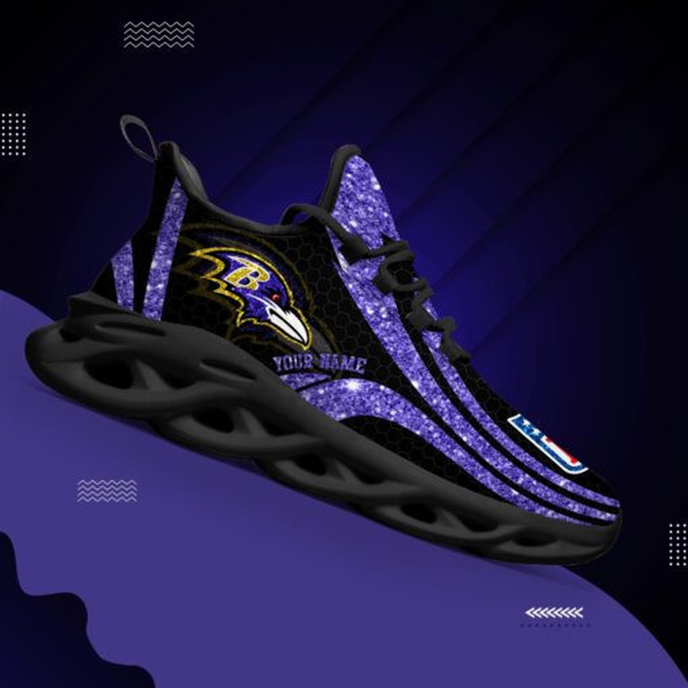 Ideafootwear Baltimore Ravens Max Soul Shoes Sneakers For Men And Women 35