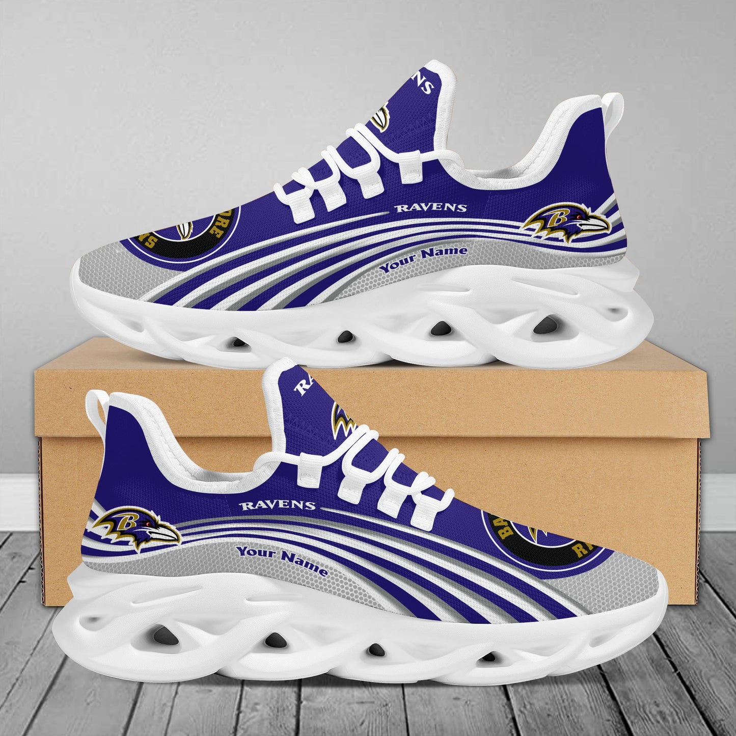 Ideafootwear Baltimore Ravens Max Soul Shoes Sneakers For Men And Women 30