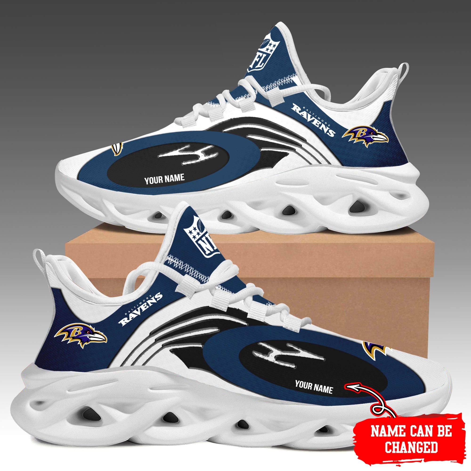 Ideafootwear Baltimore Ravens Max Soul Shoes Sneakers For Men And Women 20