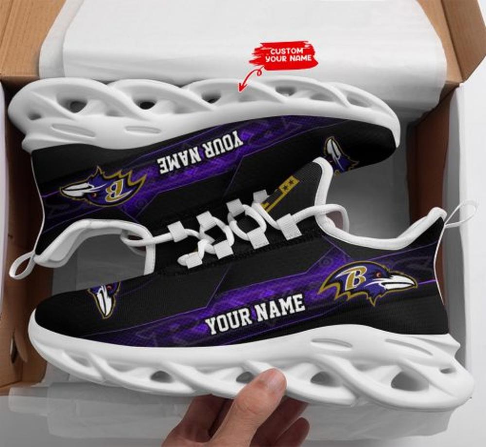 Ideafootwear Baltimore Ravens Max Soul Shoes Sneakers For Men And Women 24