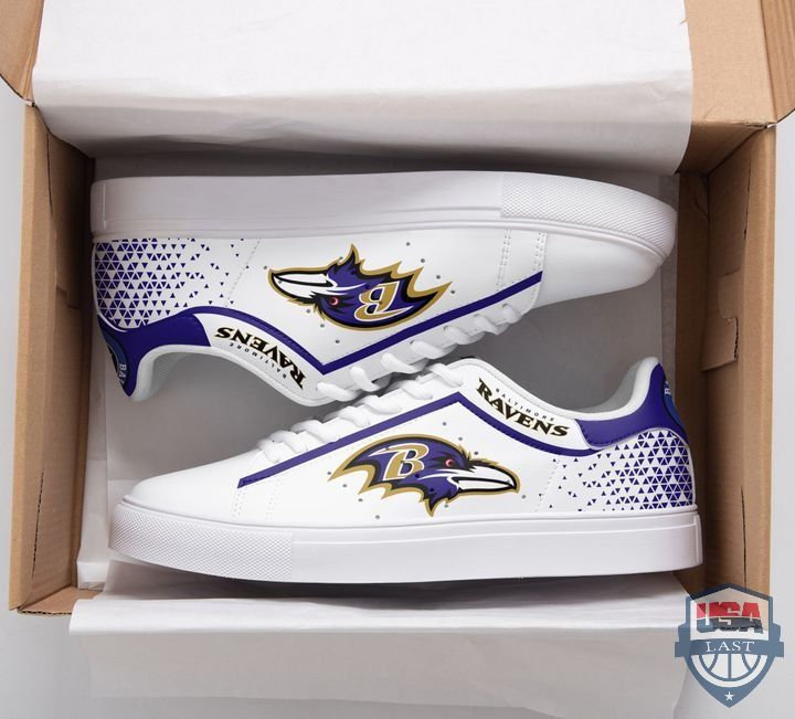 Ideafootwear Baltimore Ravens Skate Stan Shoes Sneakes For Men And Women 2