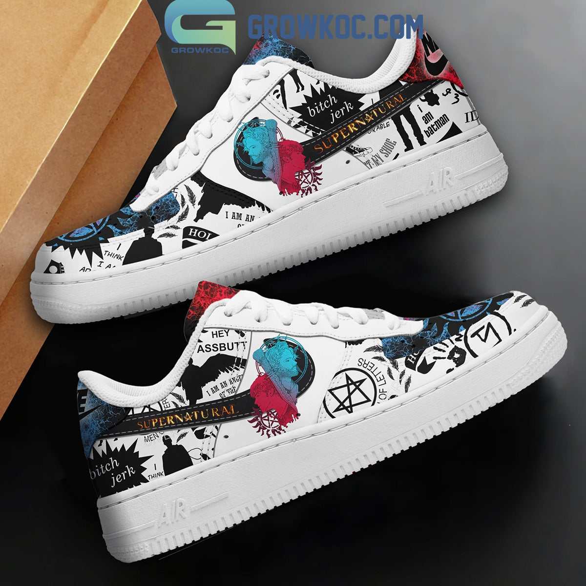 Ideafootwear Batman Air Low-Top Sneakers Shoes For Men And Women 1