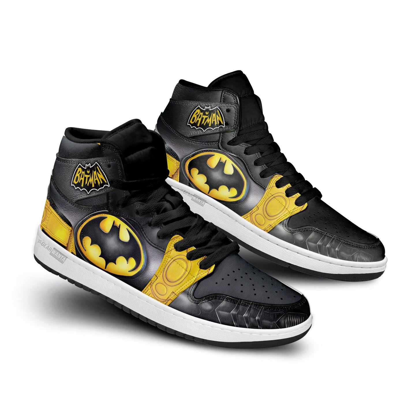 Ideafootwear Batman AJ1 High Sneakers Shoes For Men And Women 4