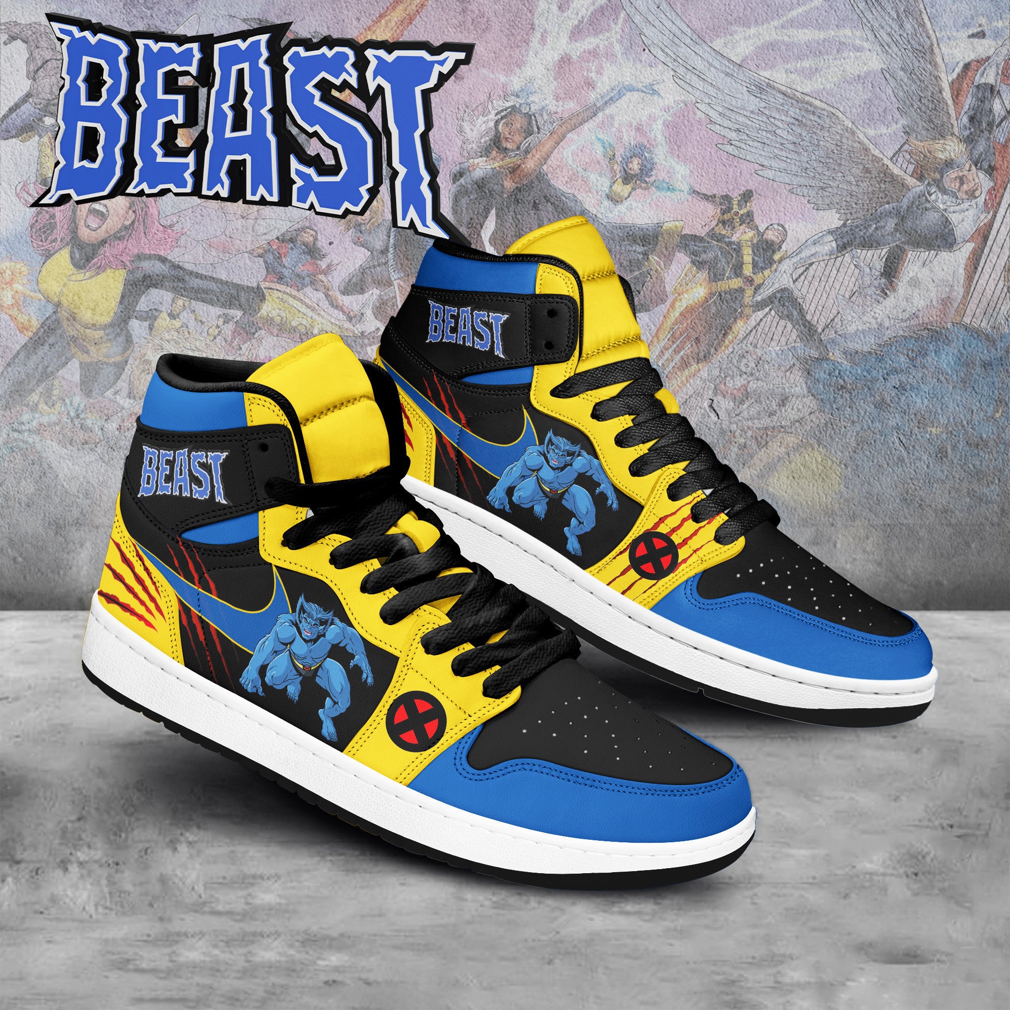 Ideafootwear Beast AJ1 High Sneakers Shoes For Men And Women 1