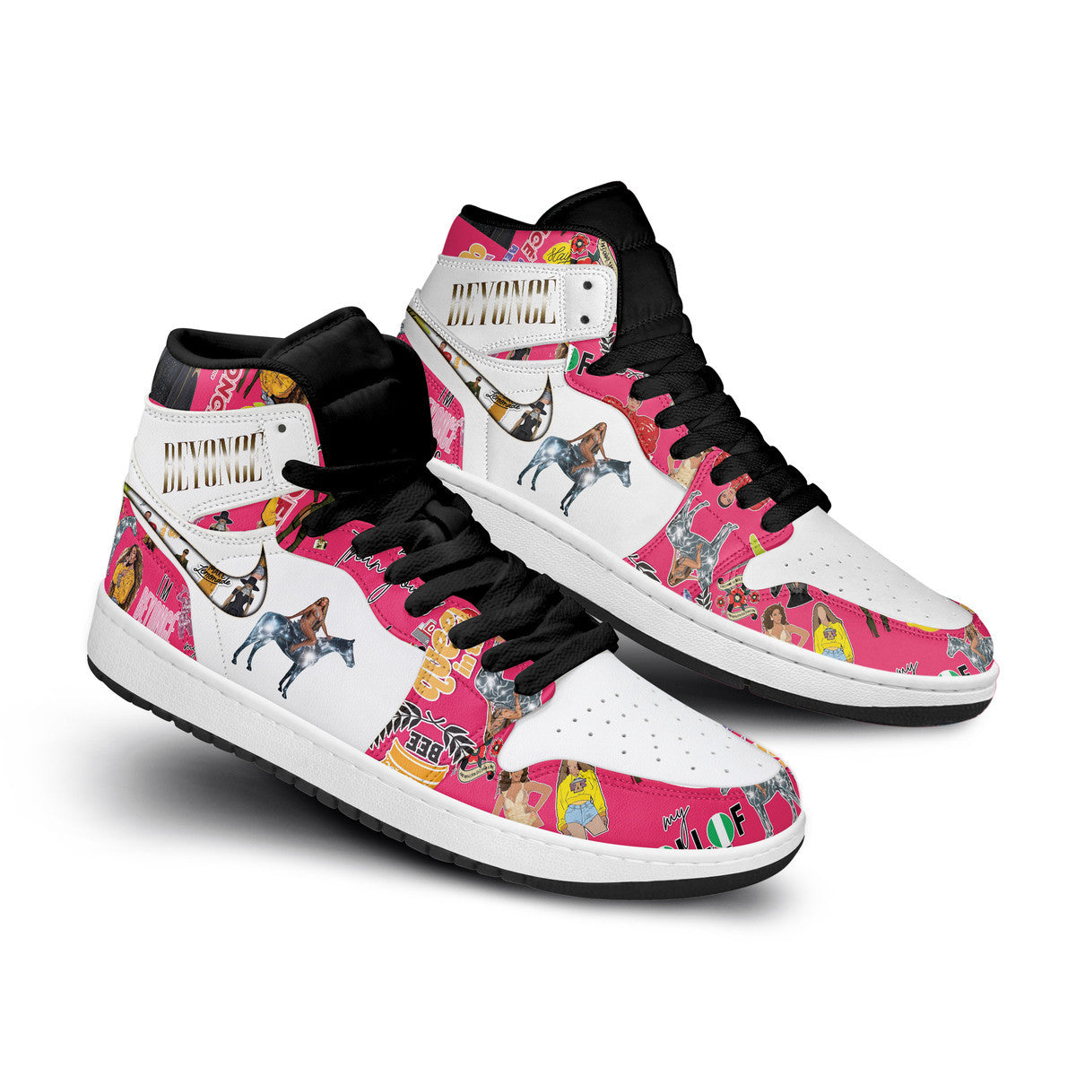 Ideafootwear Beyonce AJ1 High Sneakers Shoes For Men And Women 3