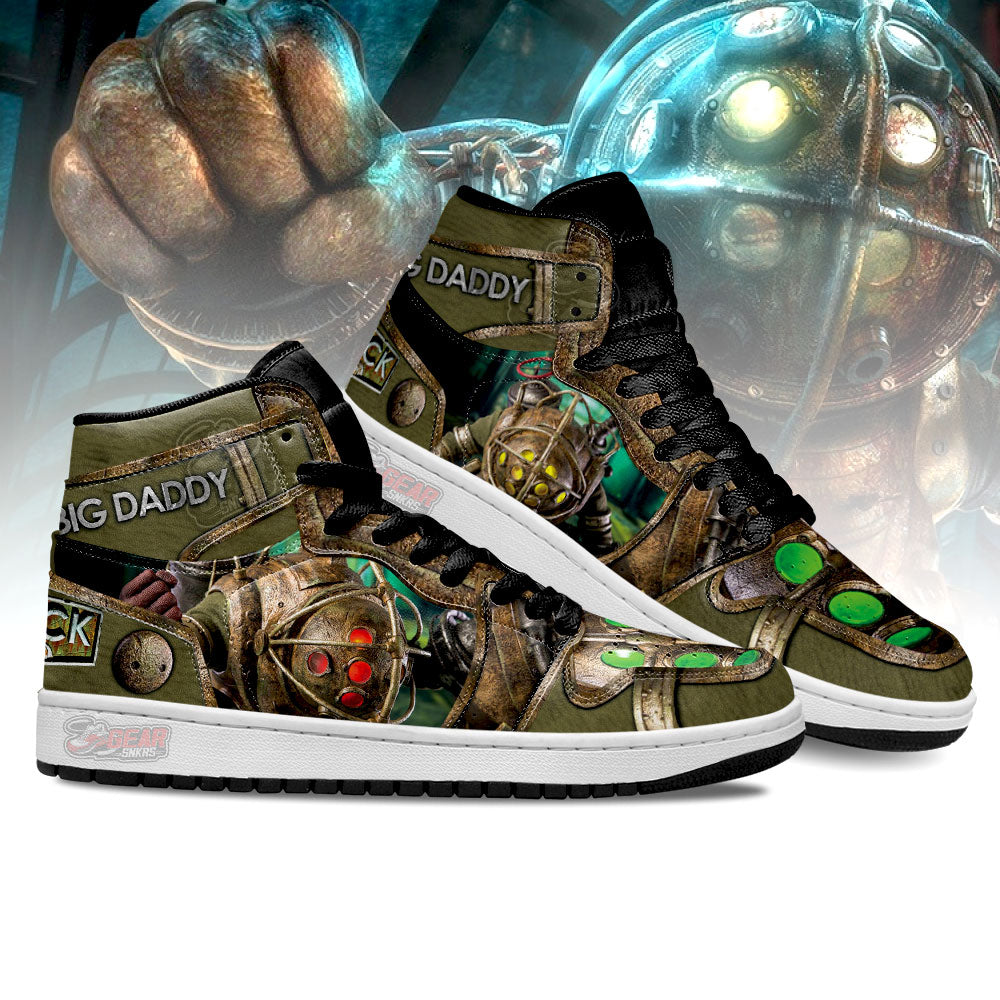 Ideafootwear Big Daddy BioShock AJ1 High Sneakers Shoes For Men And Women 1