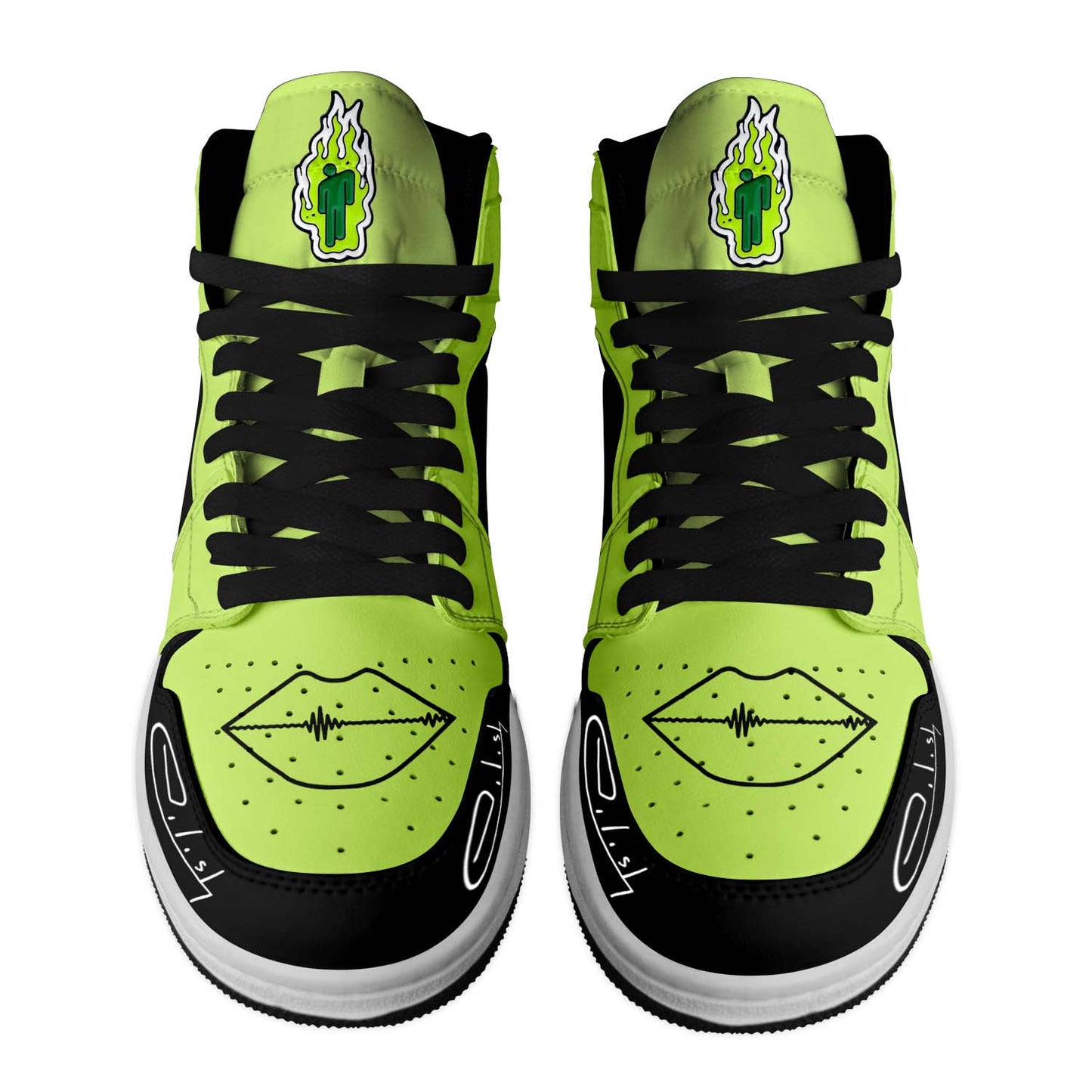 Ideafootwear Billie Eilish AJ1 High Sneakers Shoes For Men And Women 3