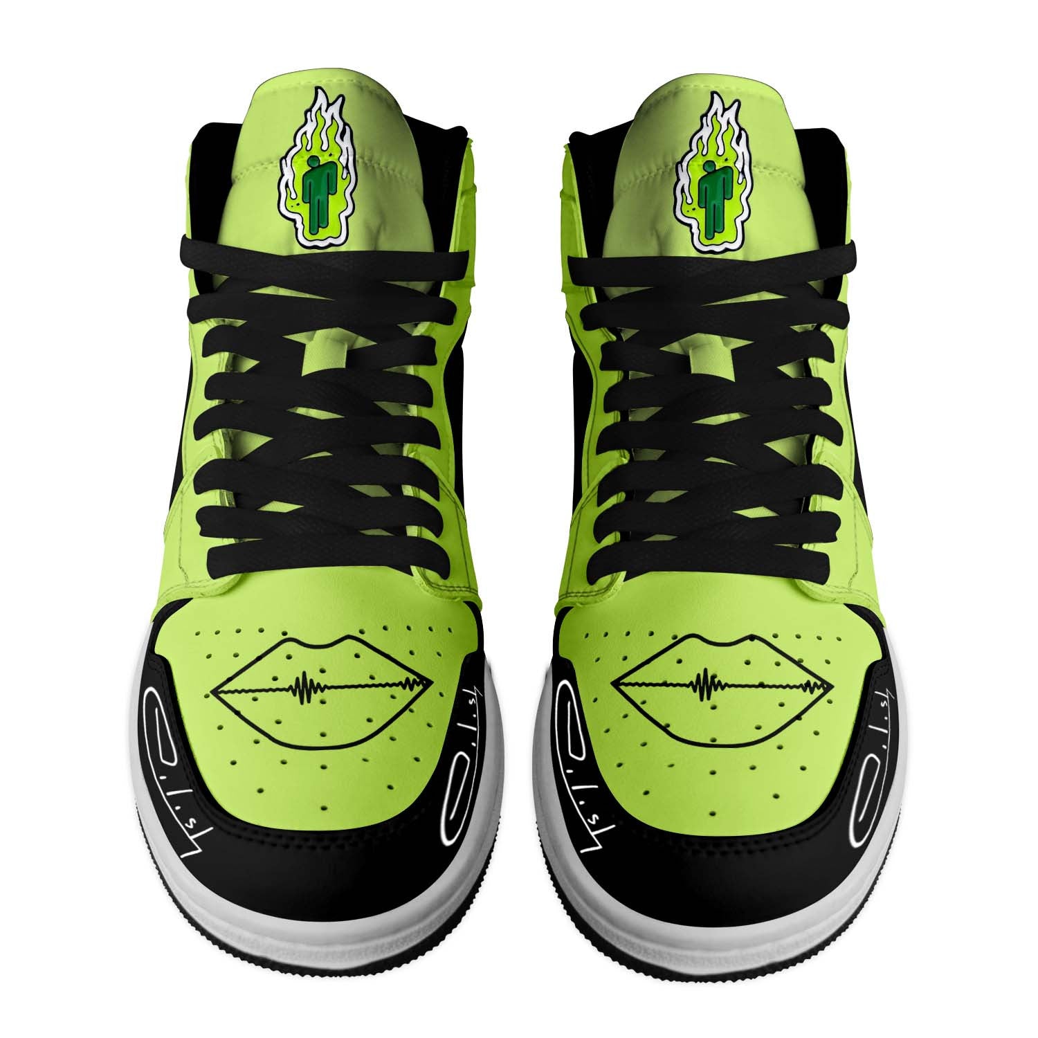 Ideafootwear Billie Eilish AJ1 High Sneakers Shoes For Men And Women 3