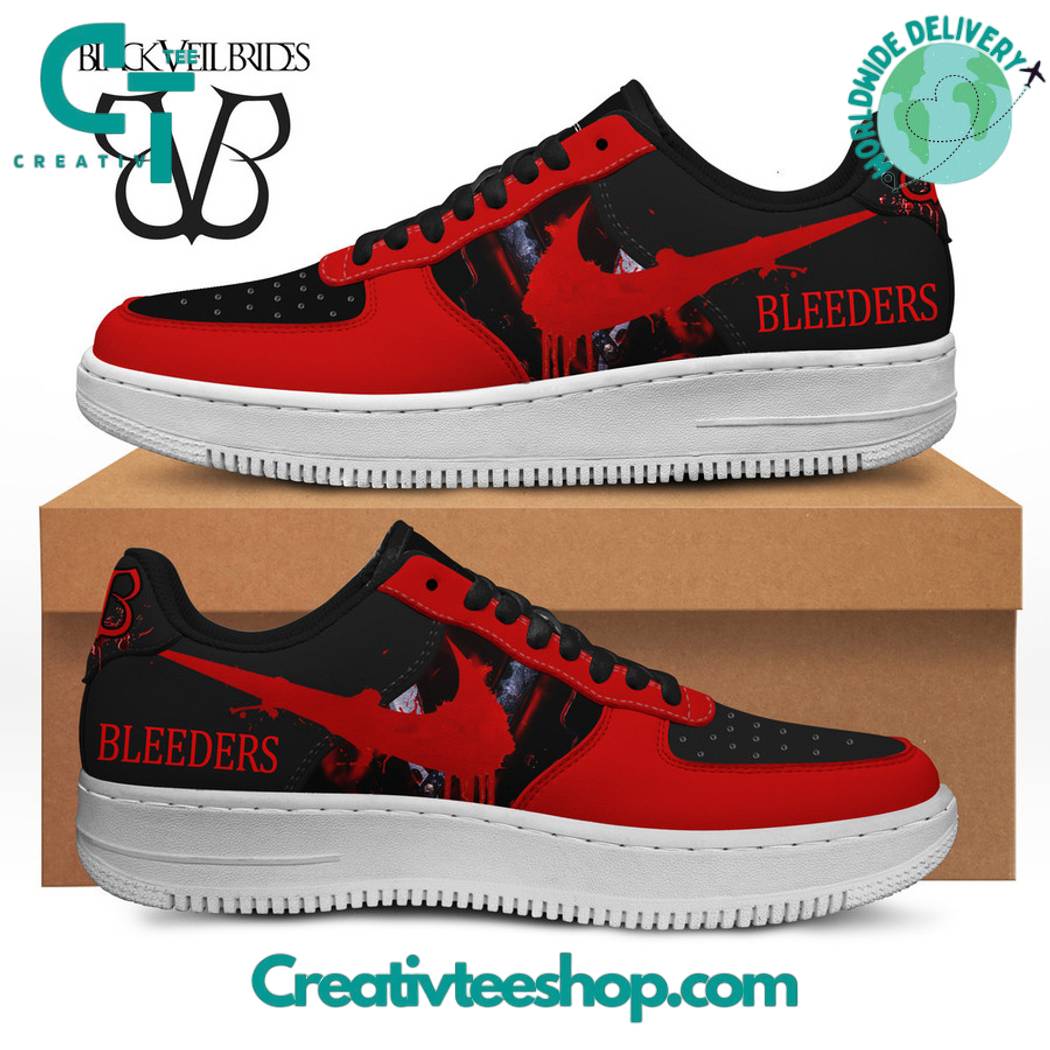 Ideafootwear Black Veil Brides Air Low-Top Sneakers Shoes For Men And Women 1