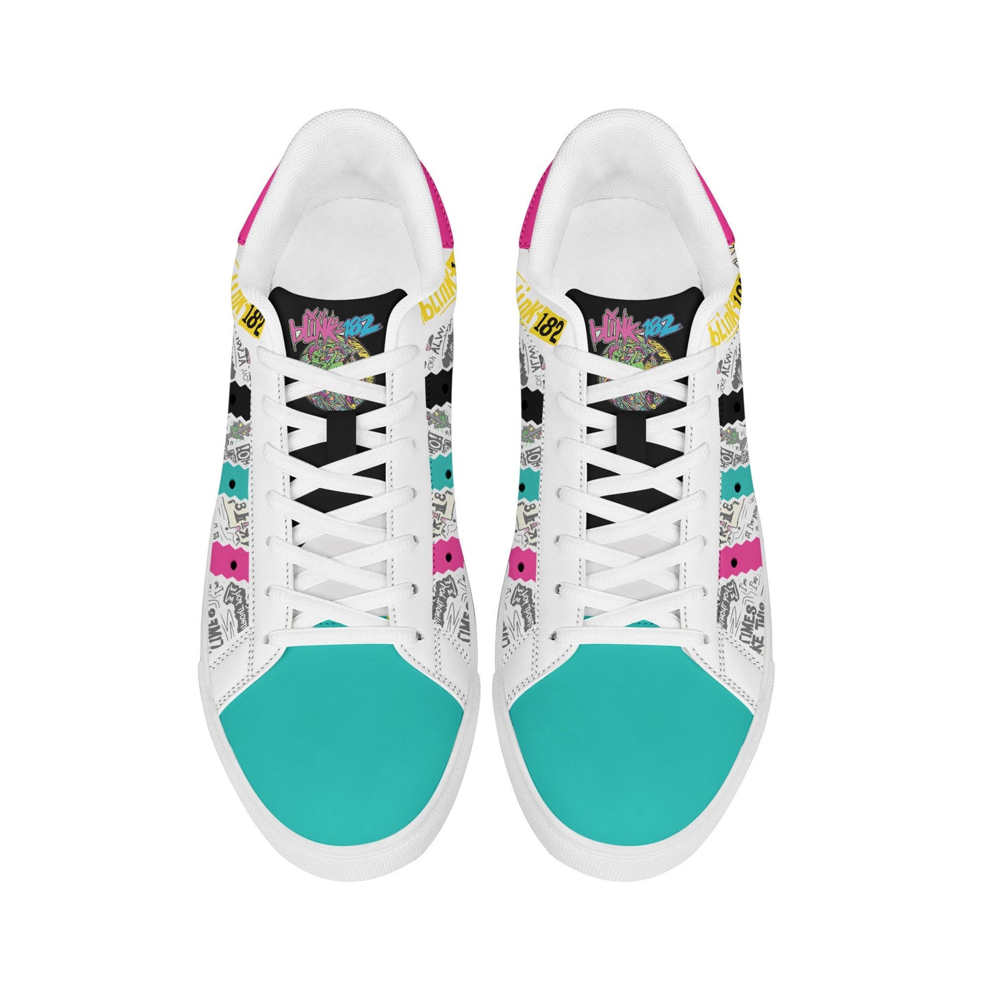 Ideafootwear Blink-182 Skate Stan Shoes Sneakes For Men And Women 1