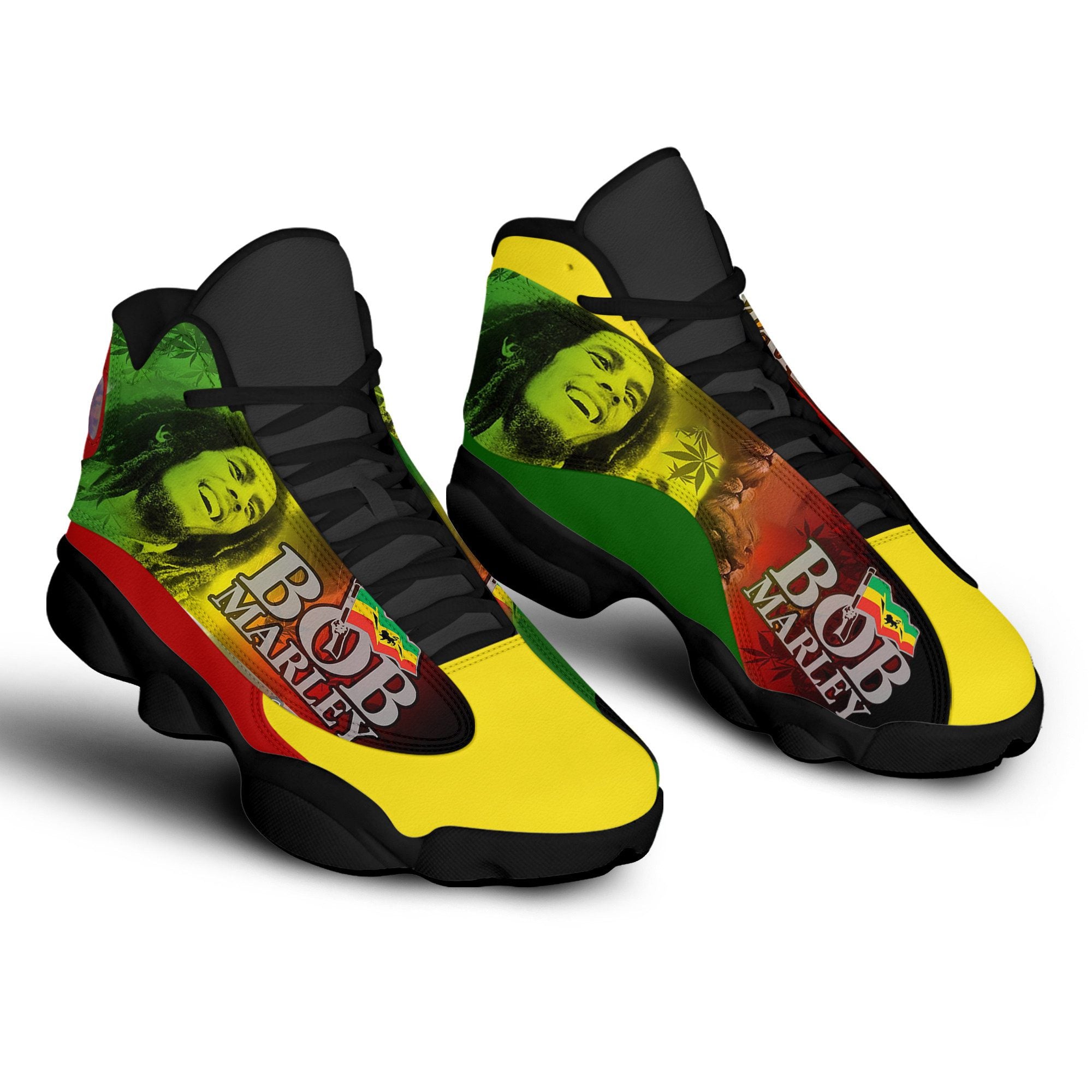Ideafootwear Bob Marley AJ13 Sneakers Shoes For Men And Women 2