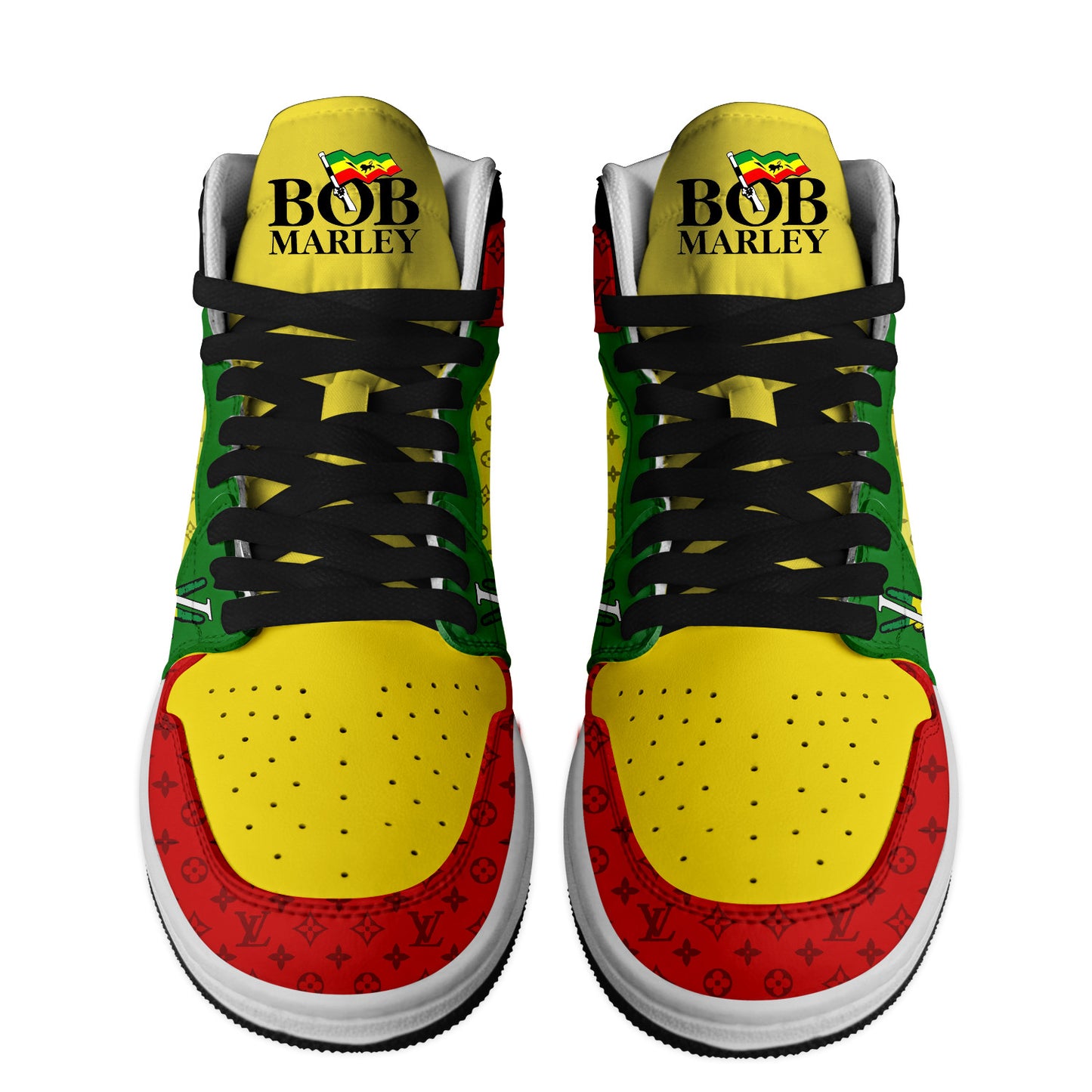 Ideafootwear Bob Marley AJ1 High Sneakers Shoes For Men And Women 25