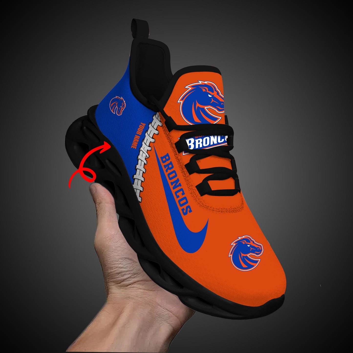 Ideafootwear Boise State Broncos Max Soul Shoes Sneakers For Men And Women 2
