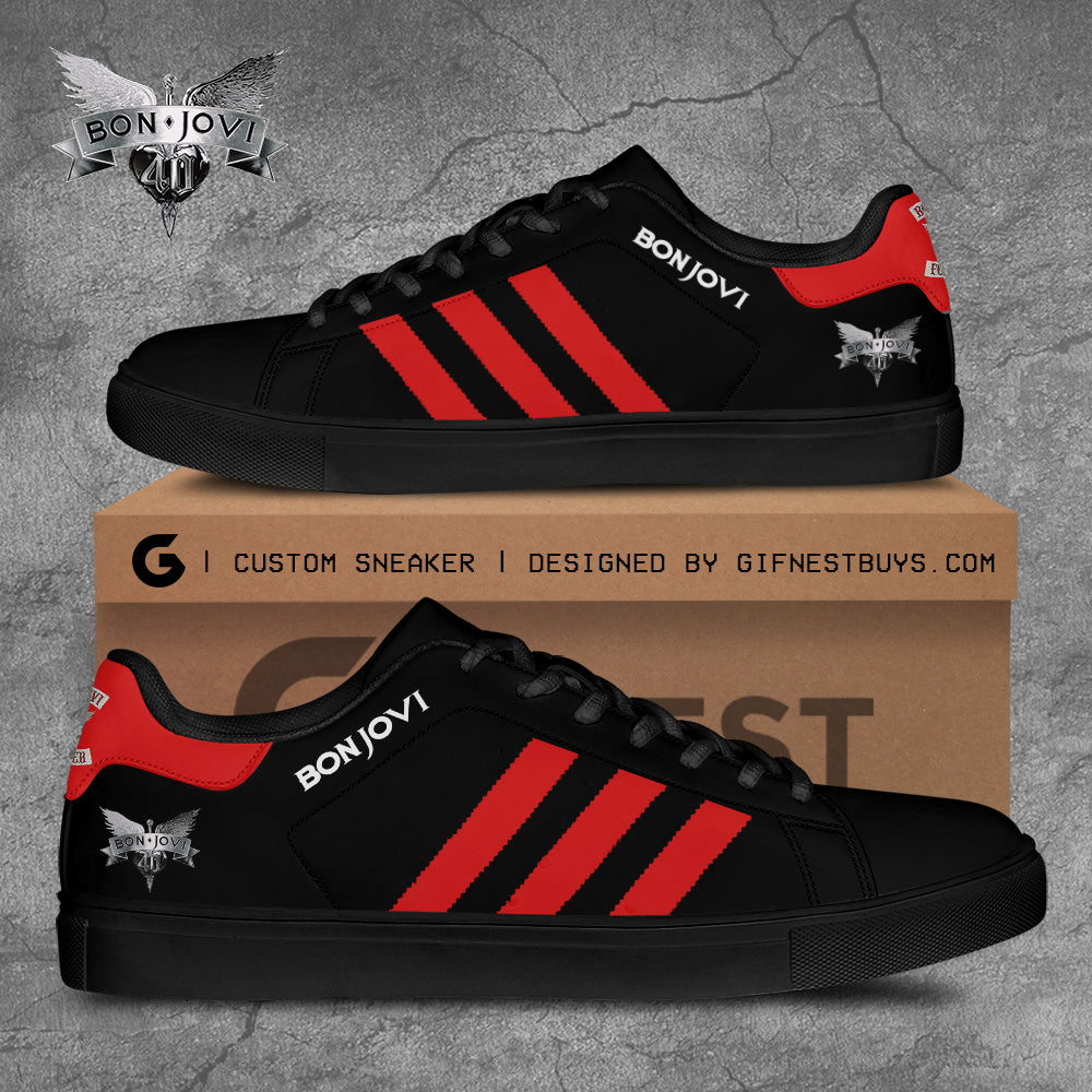 Ideafootwear Bon Jovi Skate Stan Shoes Sneakes For Men And Women 2