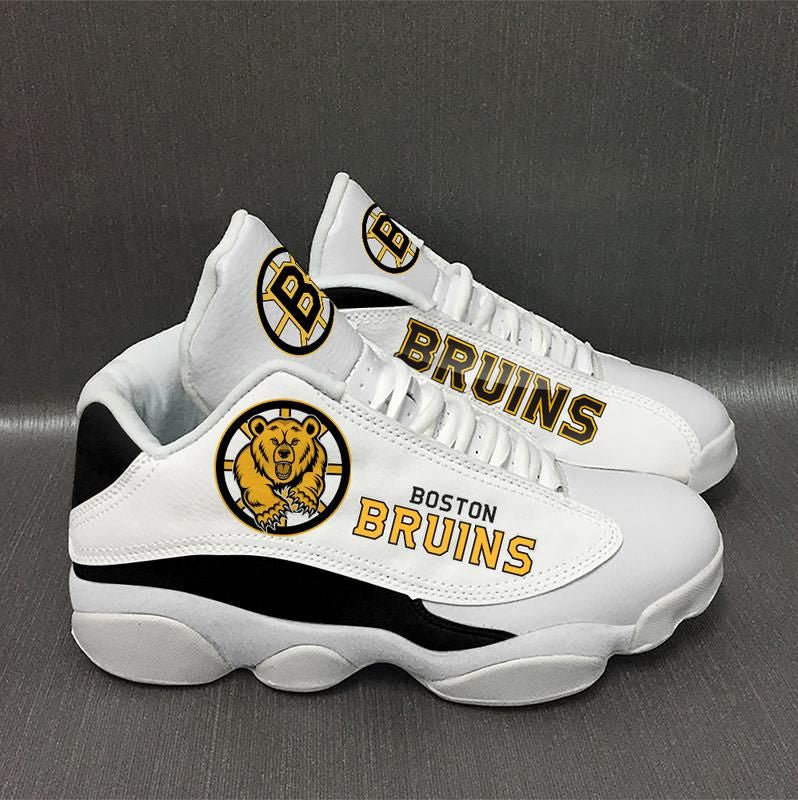 Ideafootwear Boston Bruins AJ13 Sneakers Shoes For Men And Women 3