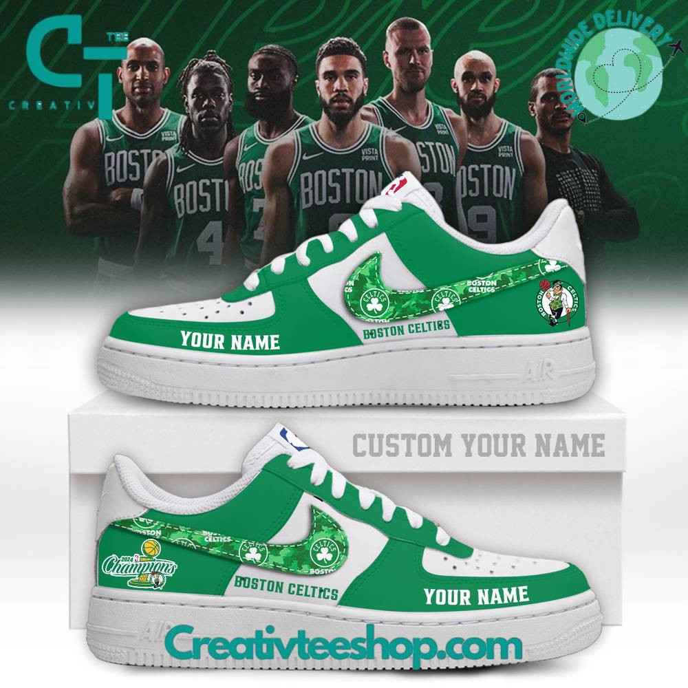 Ideafootwear Boston Celtics Air Low-Top Sneakers Shoes For Men And Women 3