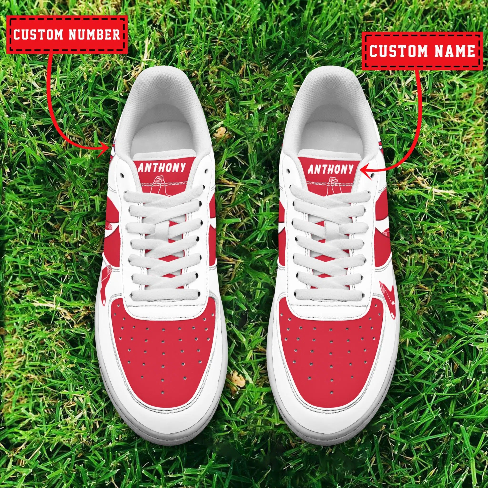 Ideafootwear Boston Red Sox MLB Air Low-Top Sneakers Shoes For Men And Women 1