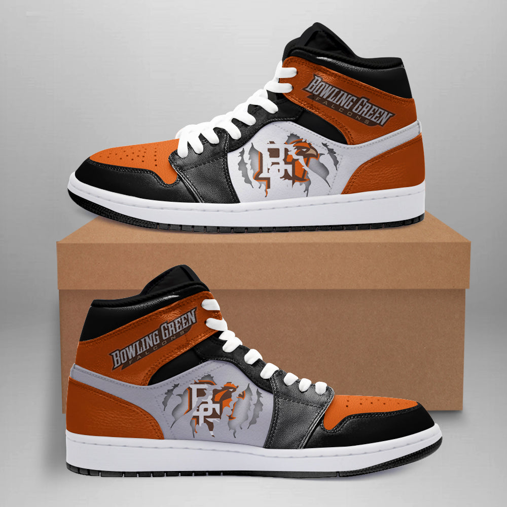 Ideafootwear Bowling Green Falcons AJ1 High Sneakers Shoes For Men And Women 1