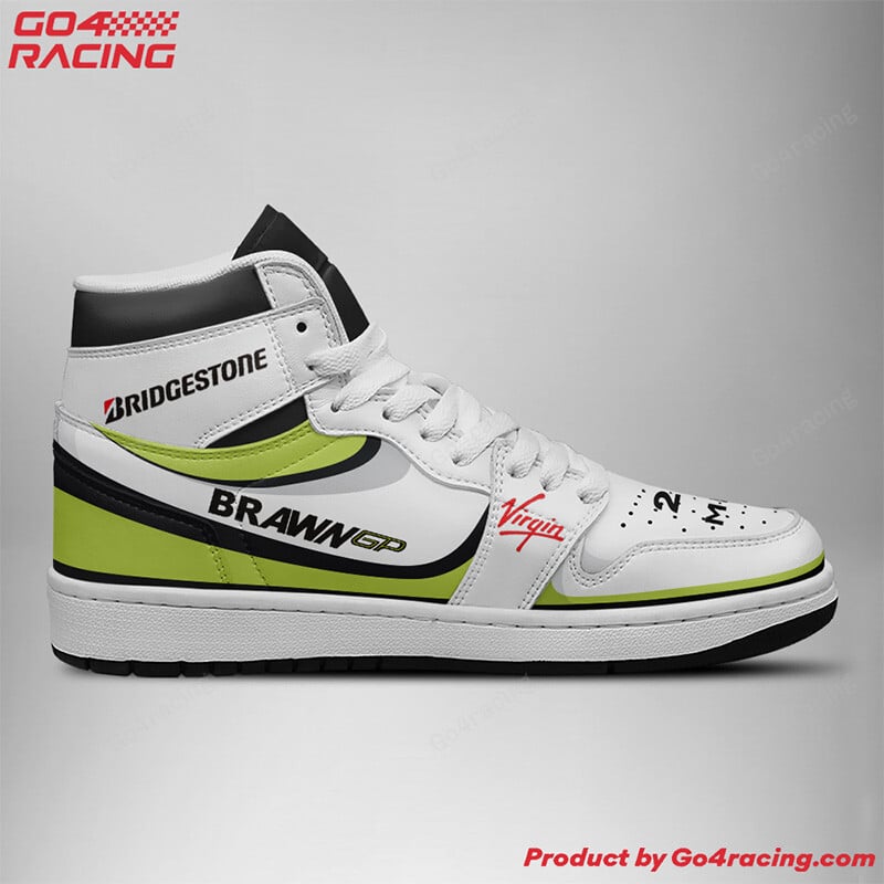 Ideafootwear Brawn GP Formula AJ1 High Sneakers Shoes For Men And Women 2
