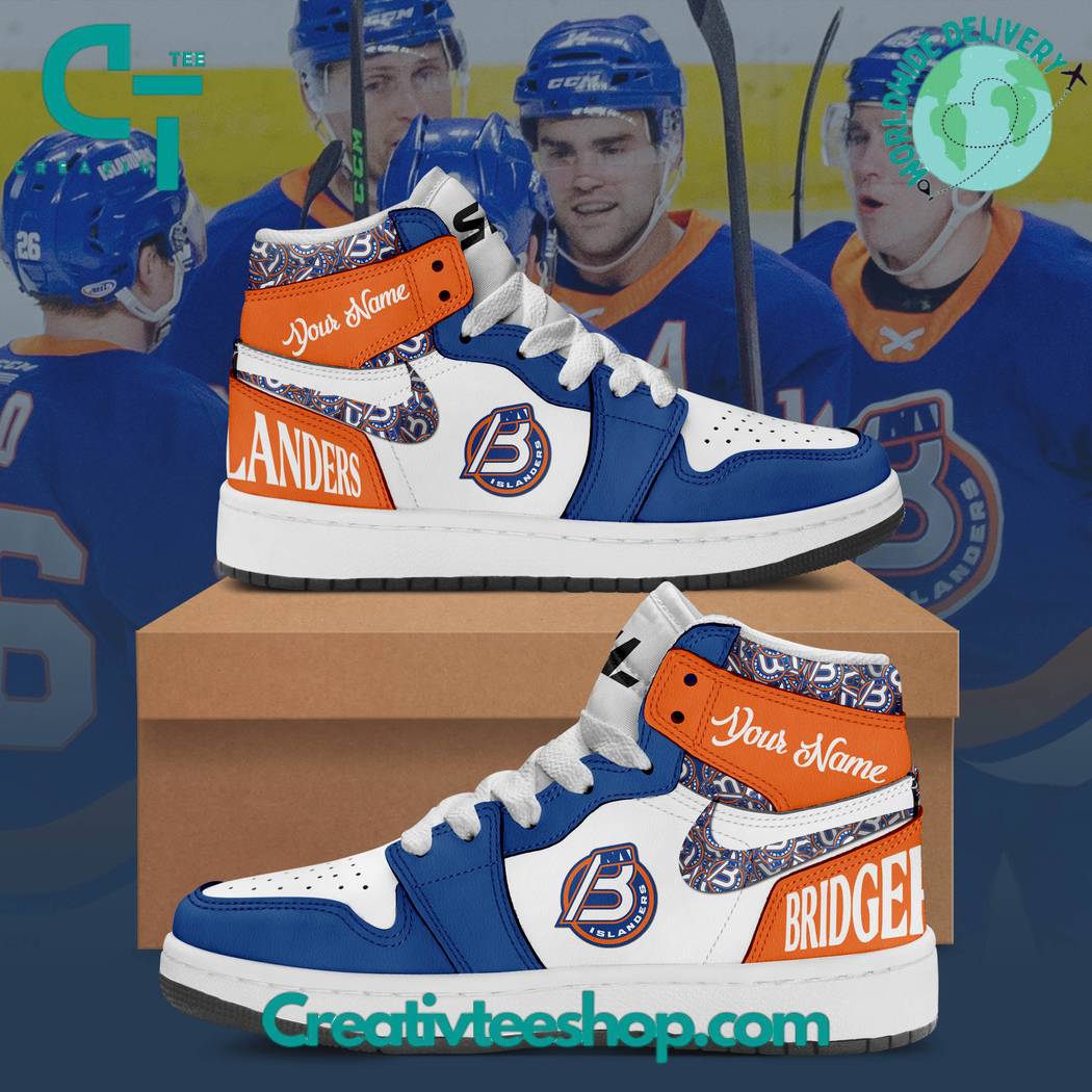 Ideafootwear Bridgeport Islanders AJ1 High Sneakers Shoes For Men And Women 1