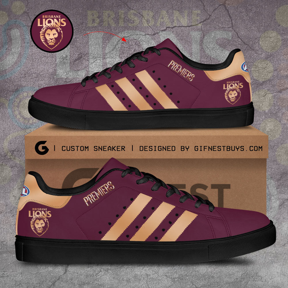 Ideafootwear Brisbane Lions Skate Stan Shoes Sneakes For Men And Women 2