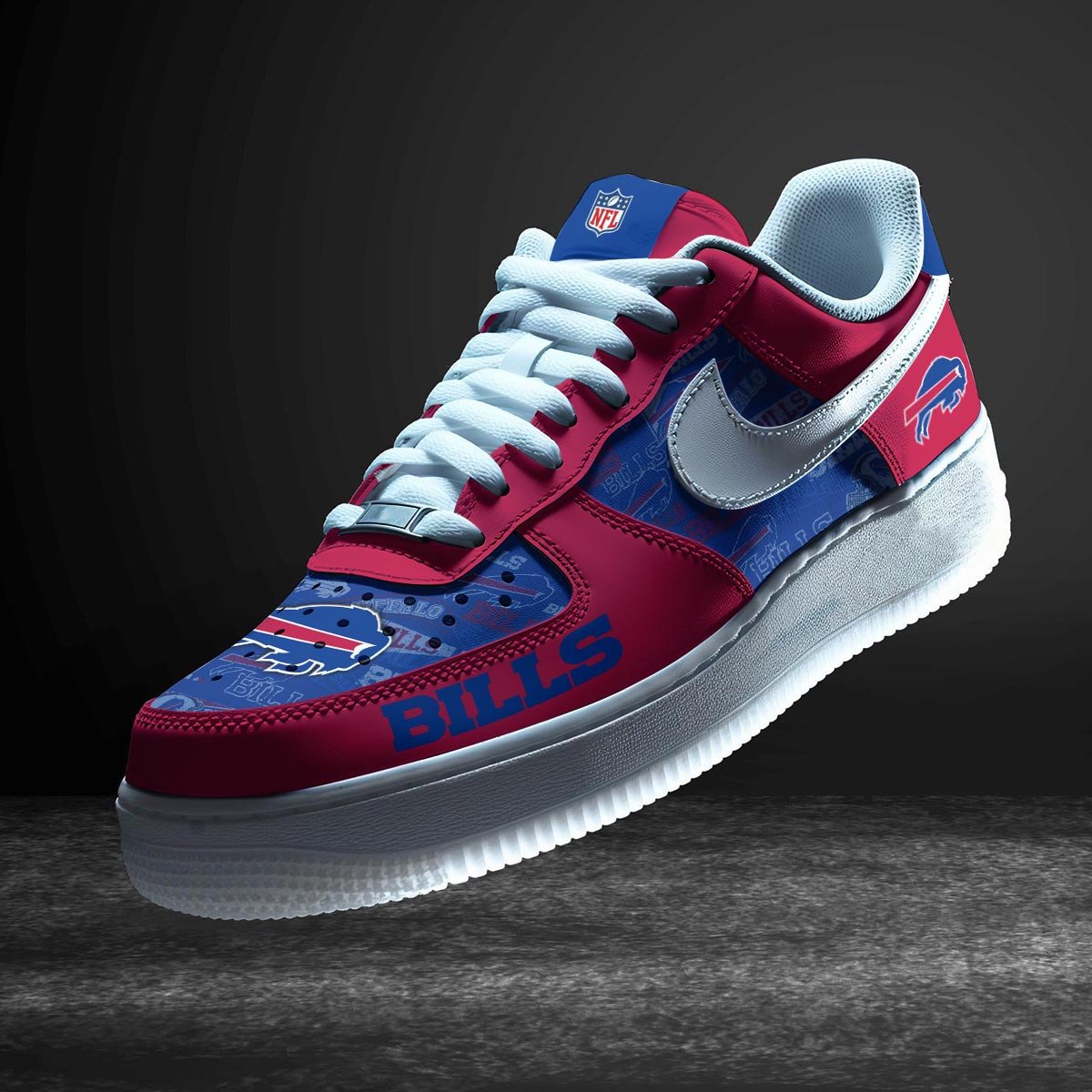 Ideafootwear Buffalo Bills Air Low-Top Sneakers Shoes For Men And Women 12