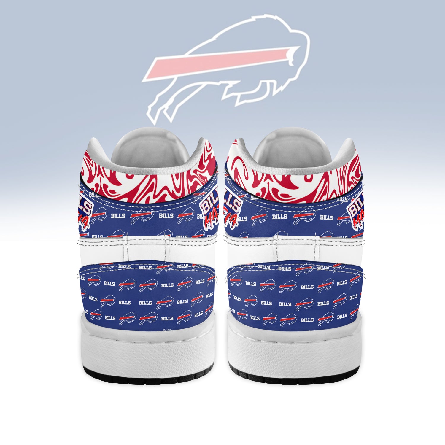 Ideafootwear Buffalo Bills AJ1 High Sneakers Shoes For Men And Women 7