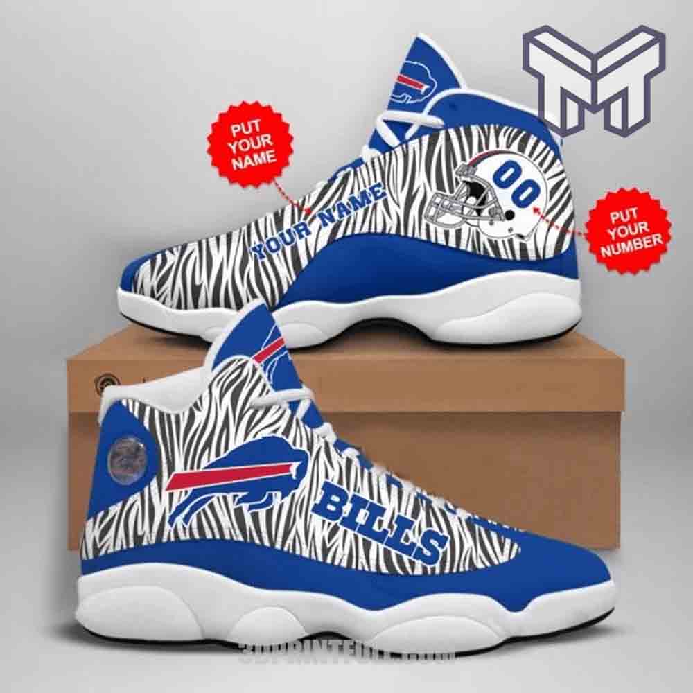 Ideafootwear Buffalo Bills AJ13 Sneakers Shoes For Men And Women 3