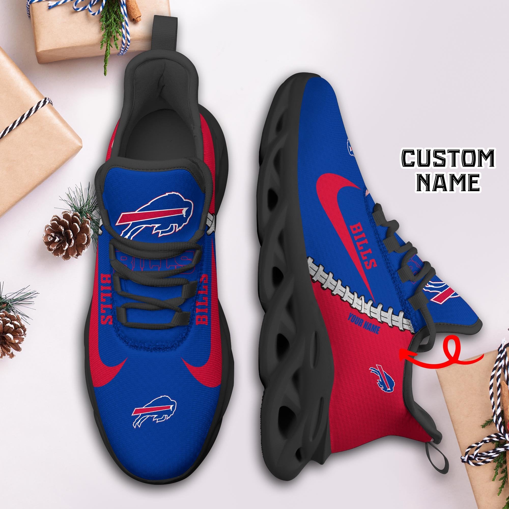 Ideafootwear Buffalo Bills Max Soul Shoes Sneakers For Men And Women 93