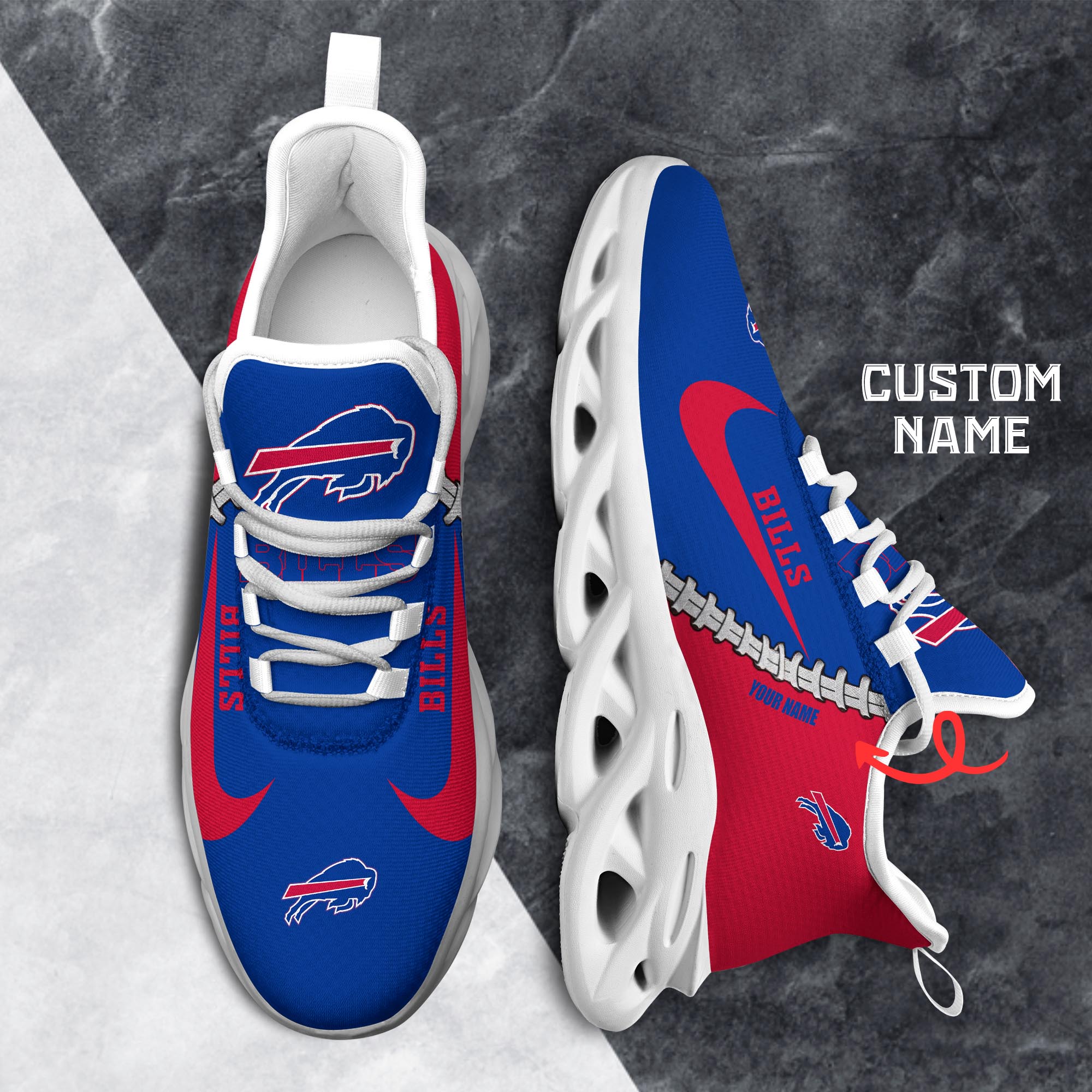 Ideafootwear Buffalo Bills Max Soul Shoes Sneakers For Men And Women 93