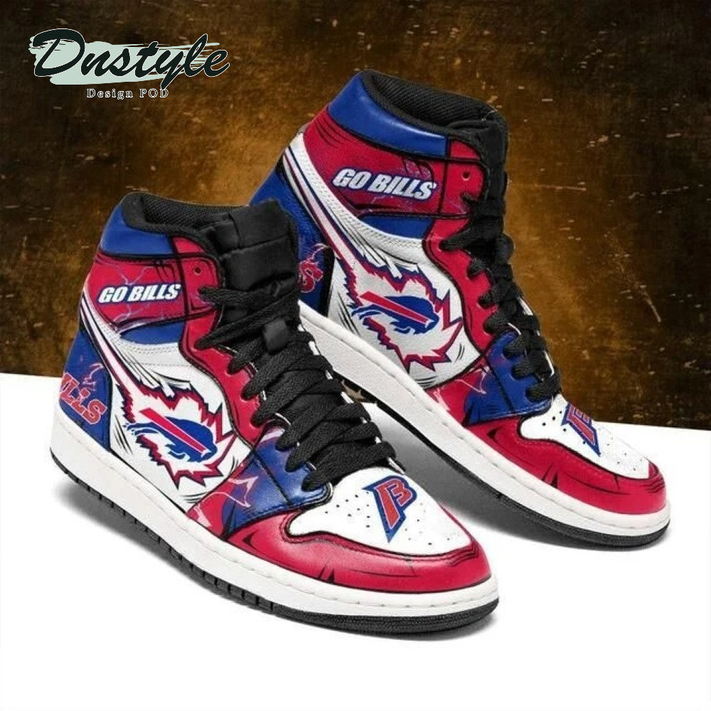 Ideafootwear Buffalo Bills NFL AJ1 High Sneakers Shoes For Men And Women 16