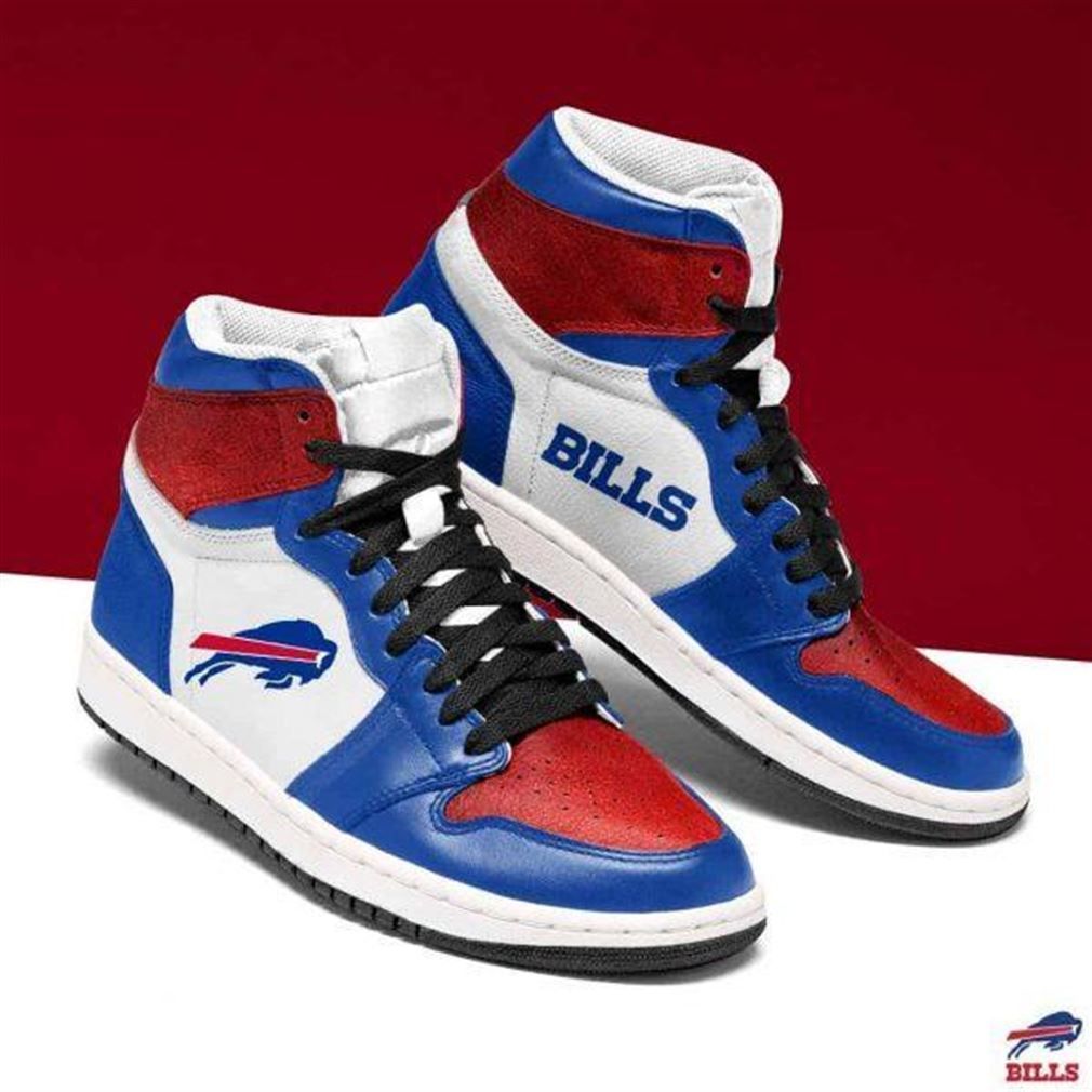 Ideafootwear Buffalo Bills NFL AJ1 High Sneakers Shoes For Men And Women 9
